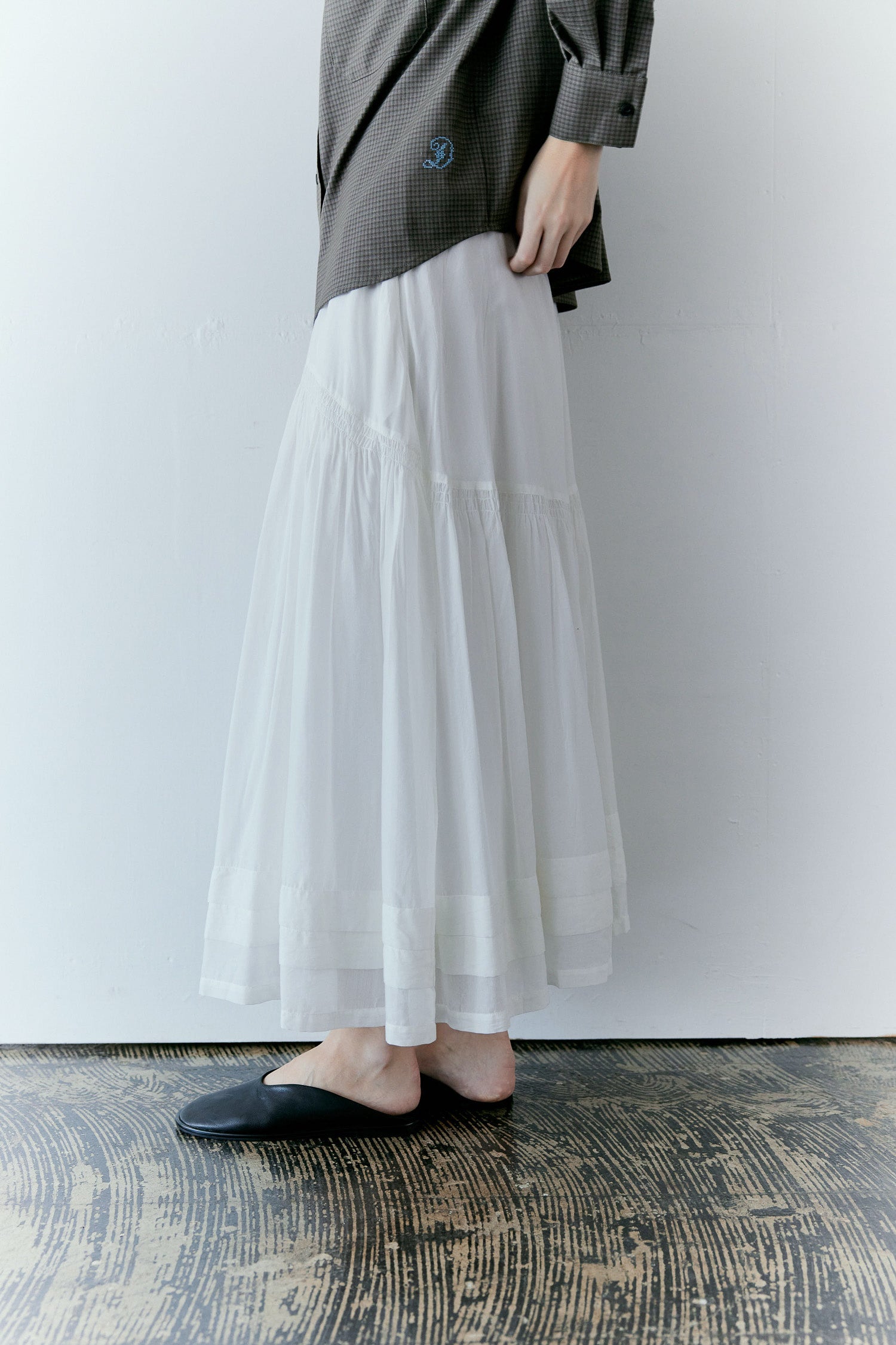 doux bleu スシボイル タックギャザースカート DB-2616-036