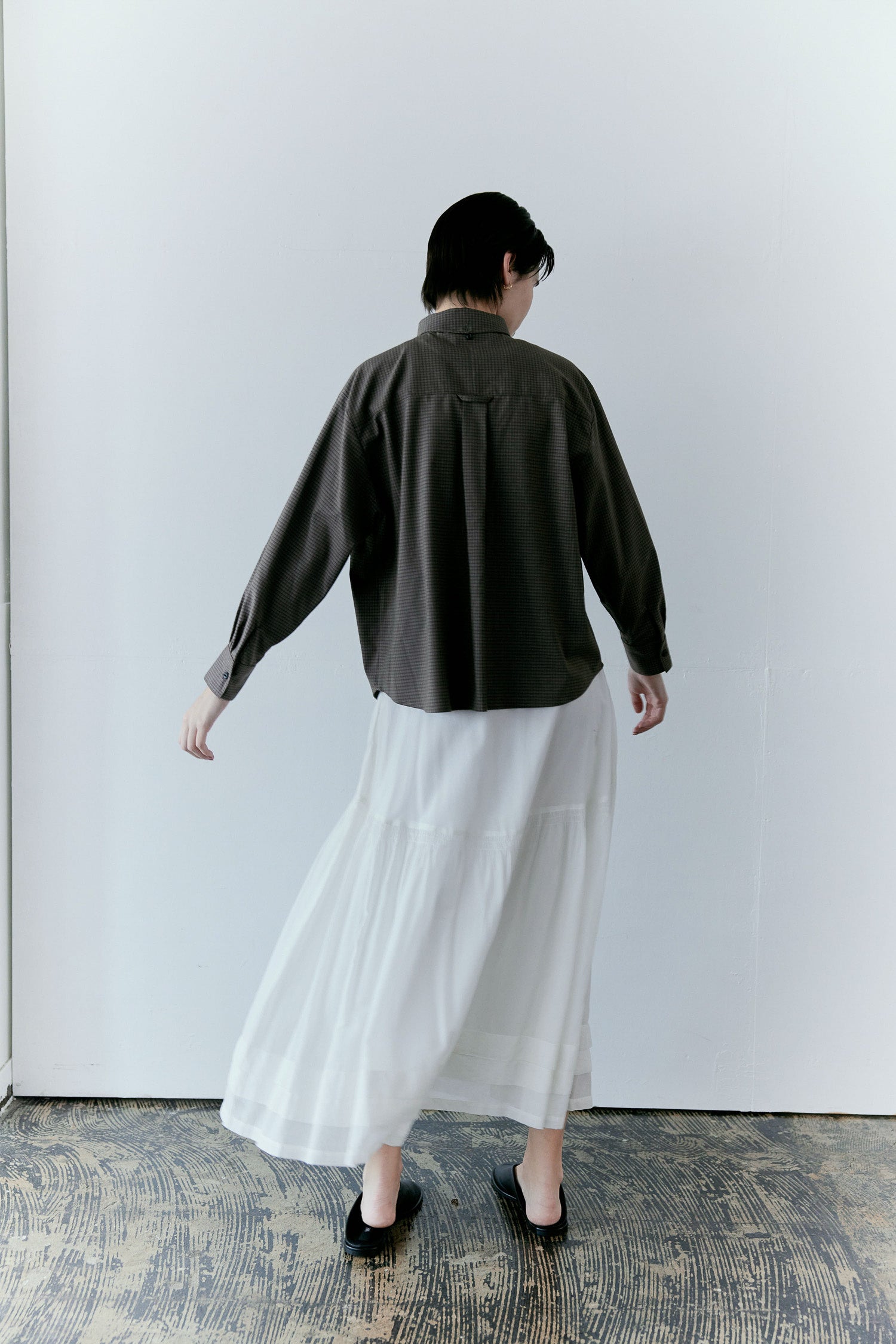 doux bleu スシボイル タックギャザースカート DB-2616-036