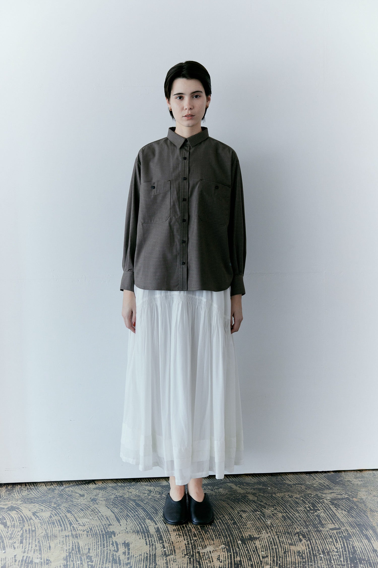 doux bleu スシボイル タックギャザースカート DB-2616-036