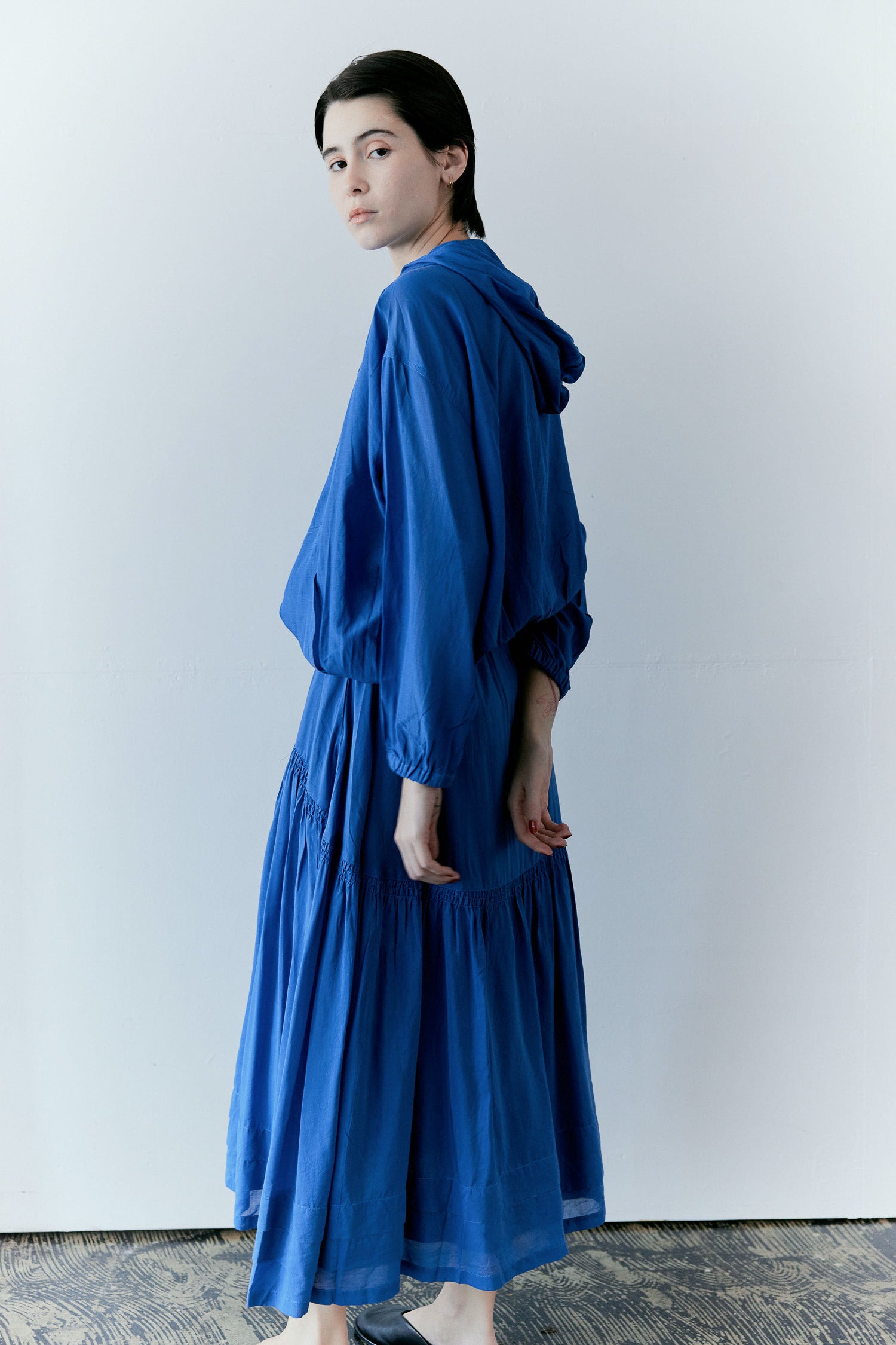 doux bleu スシボイル タックギャザースカート DB-2616-036