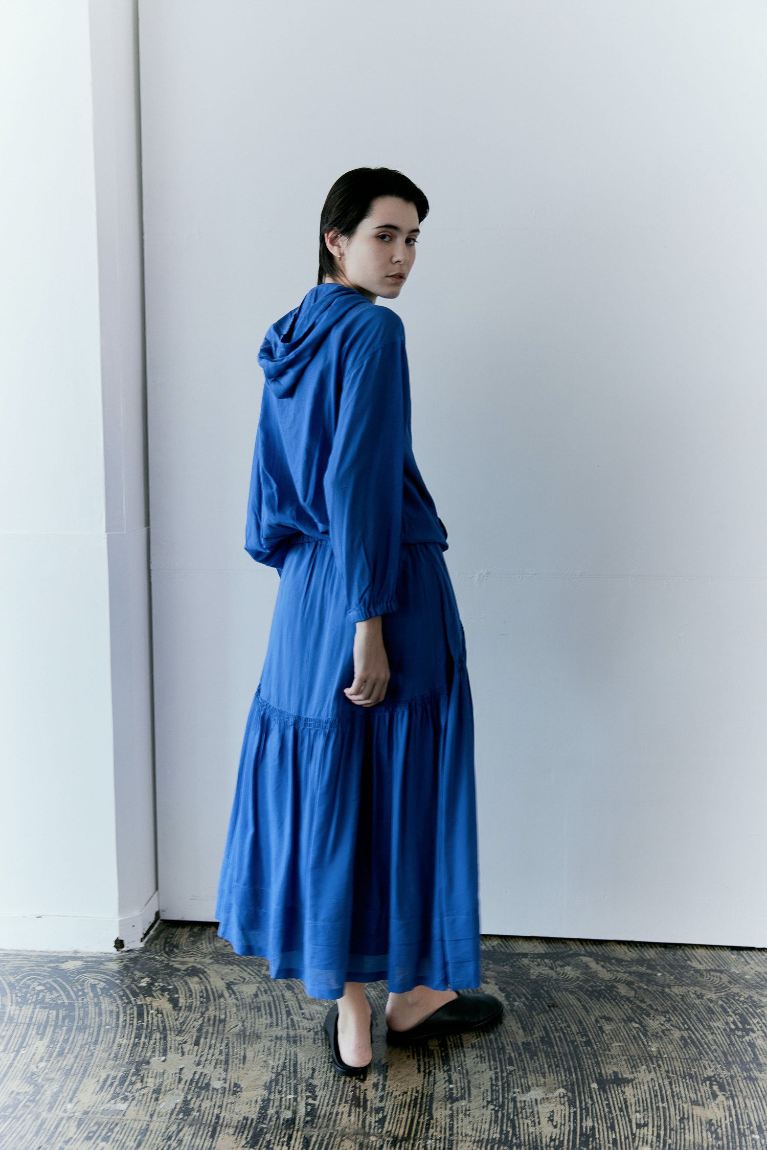 doux bleu スシボイル タックギャザースカート DB-2616-036