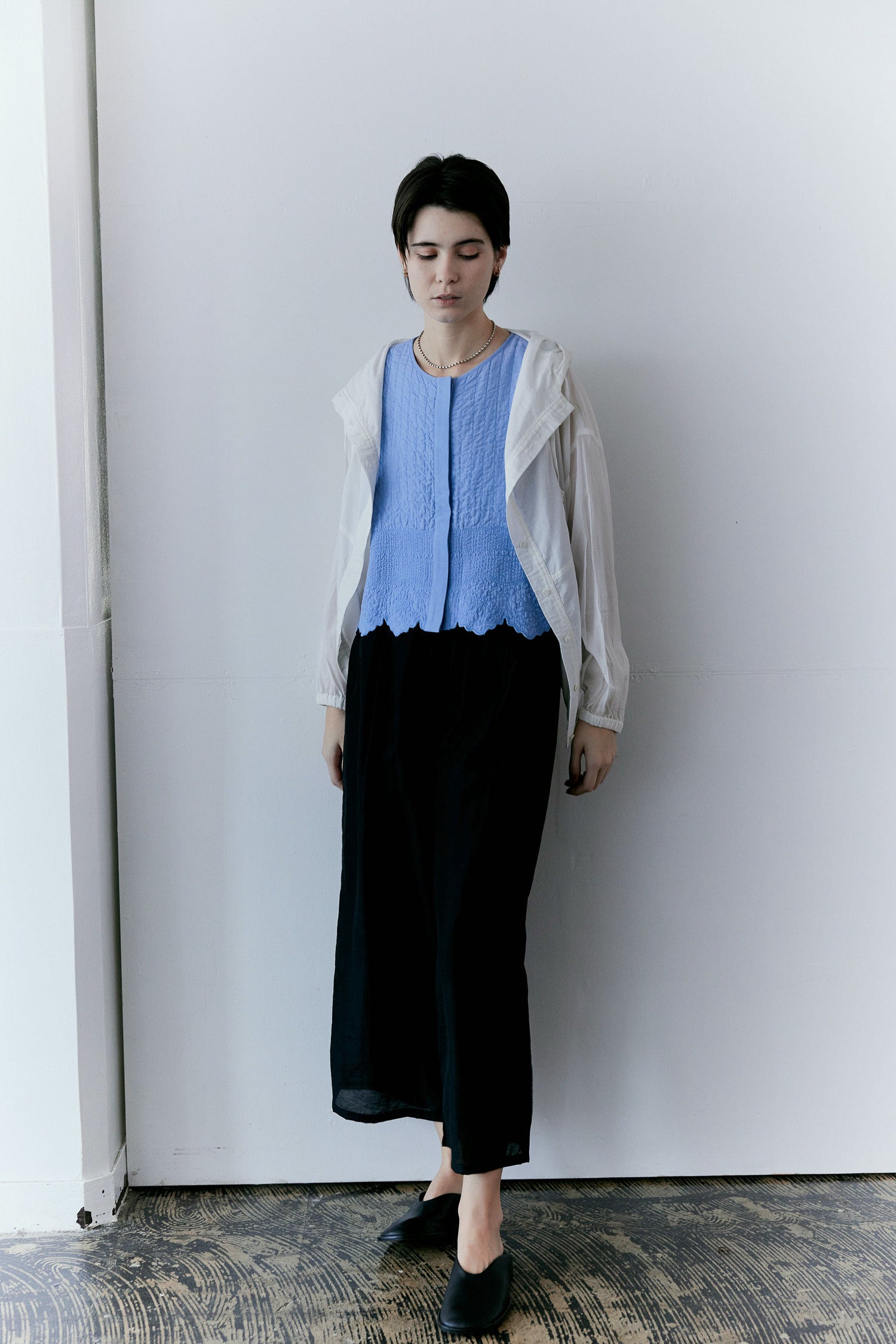 doux bleu Boutis Stitch ショートベスト DB-2618-033