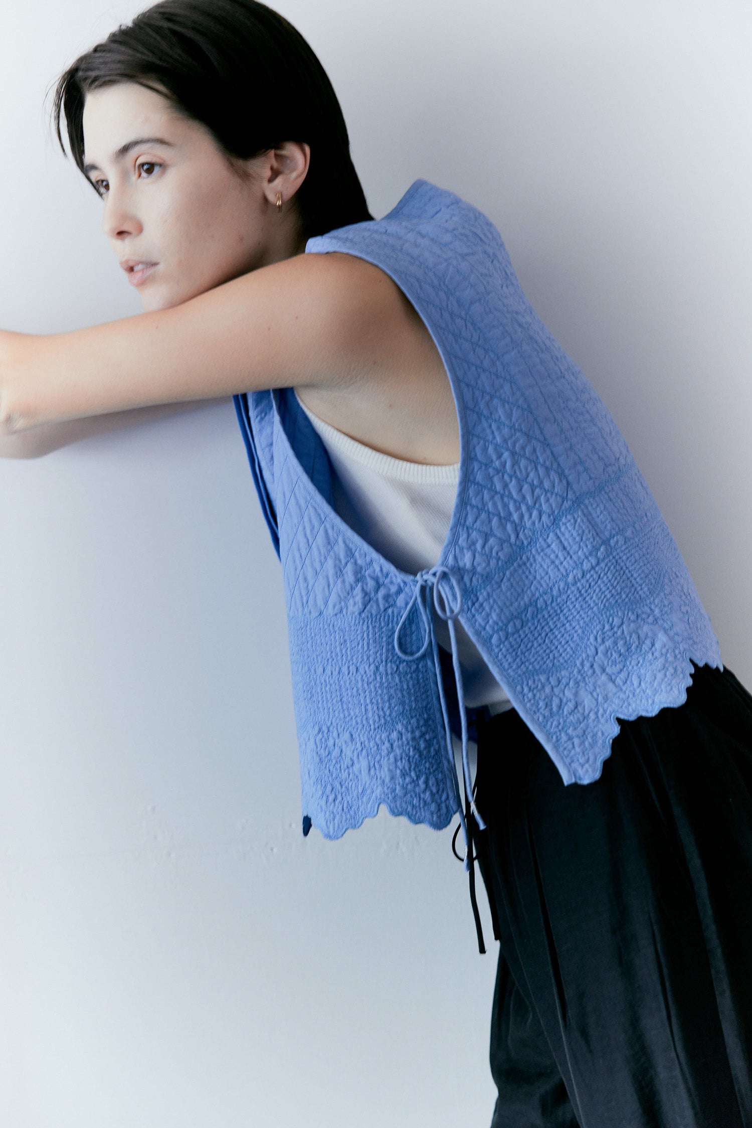 doux bleu Boutis Stitch ショートベスト DB-2618-033