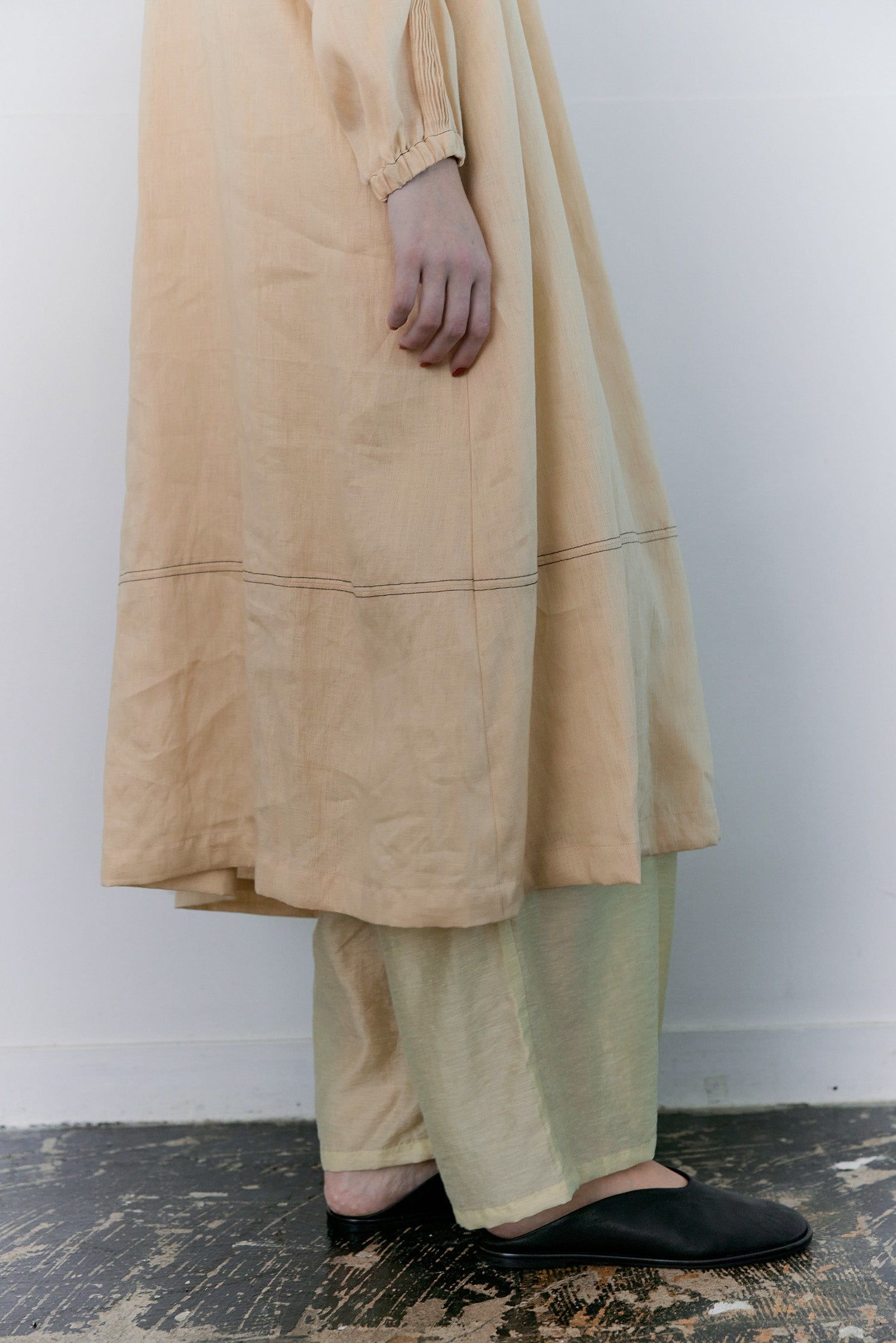 doux bleu シアーワイドイージーパンツ DB-2615-037