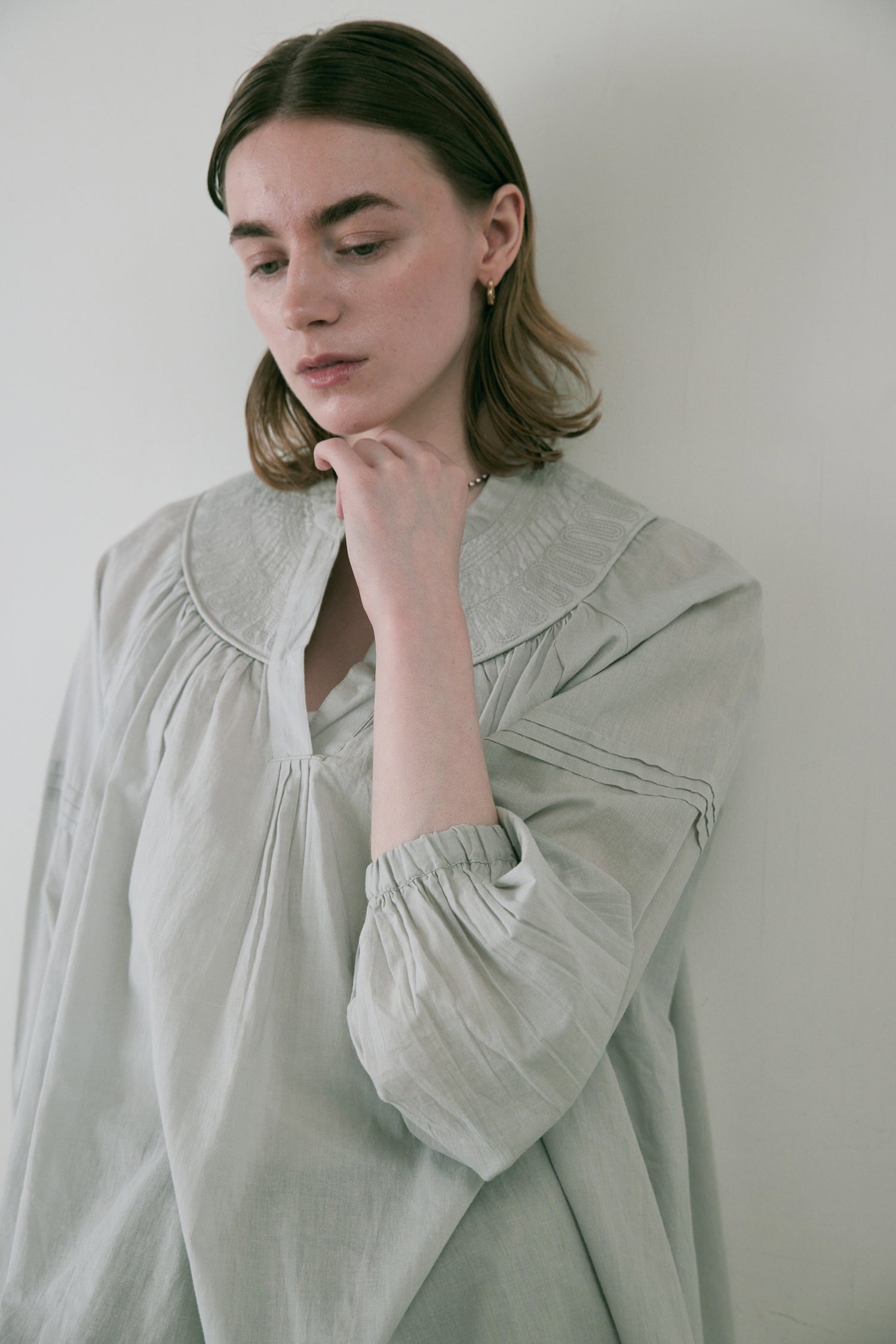 doux bleu キルトヨーク ブラウス DB-2533-083