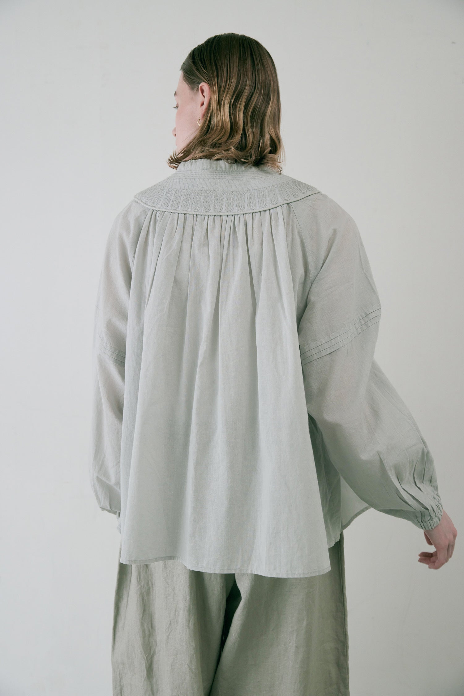 doux bleu キルトヨーク ブラウス DB-2533-083