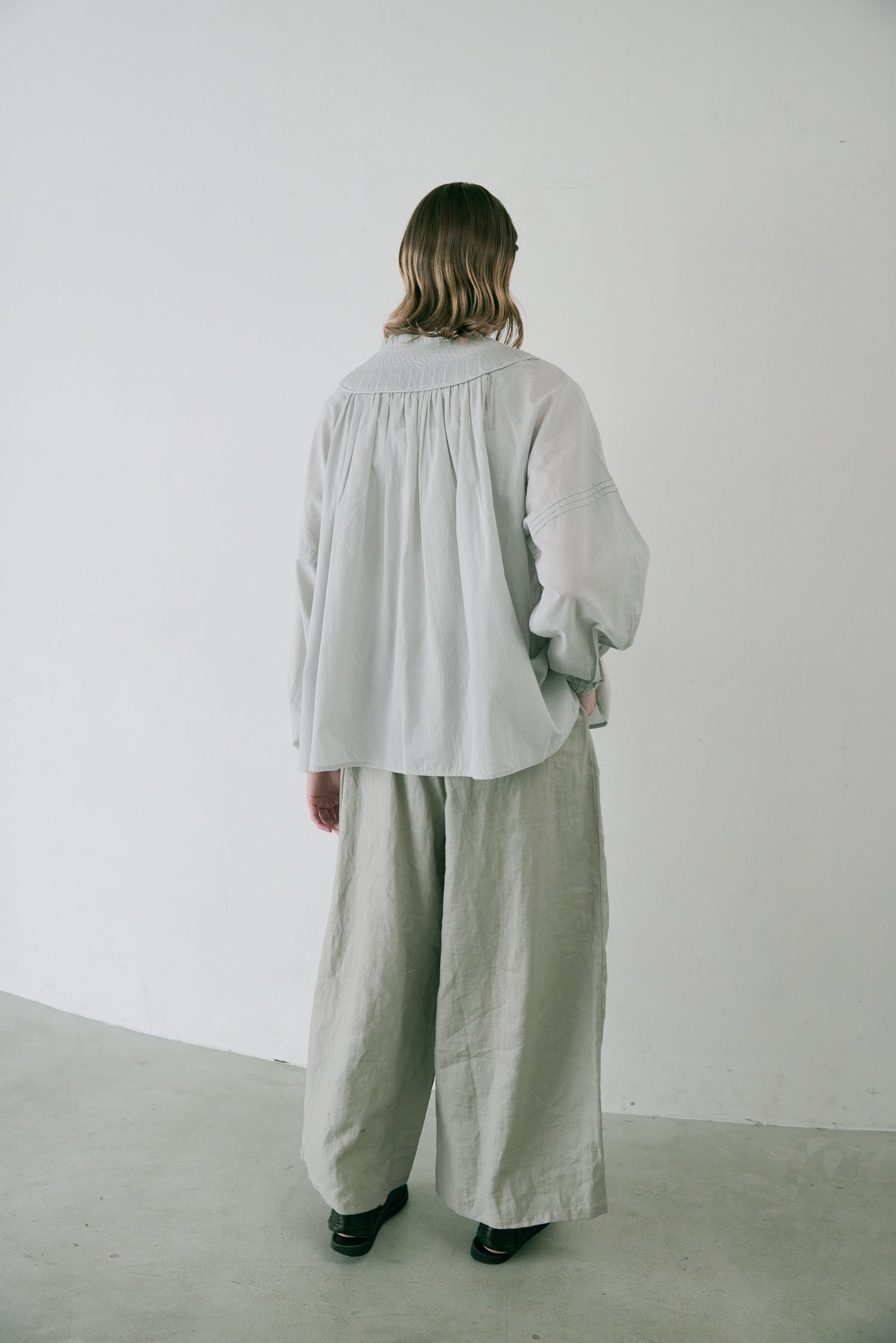 doux bleu キルトヨーク ブラウス DB-2533-083