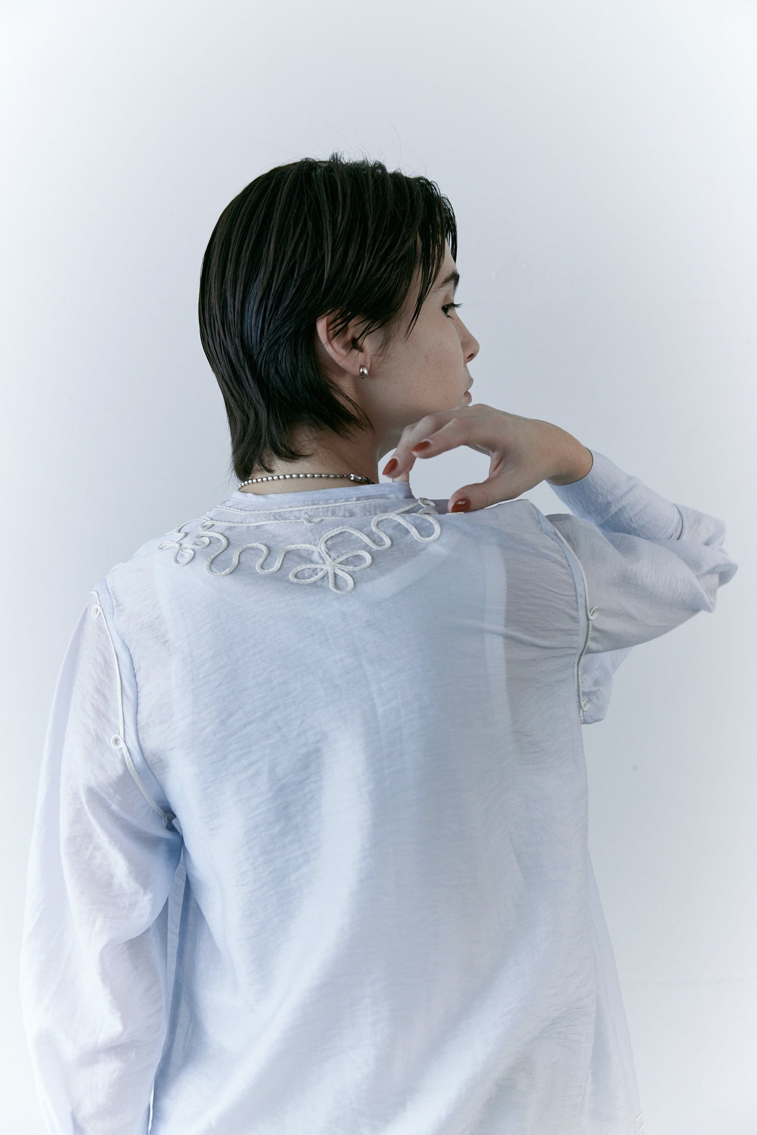 doux bleu テープ刺繍 シアージャケット DB-2617-038