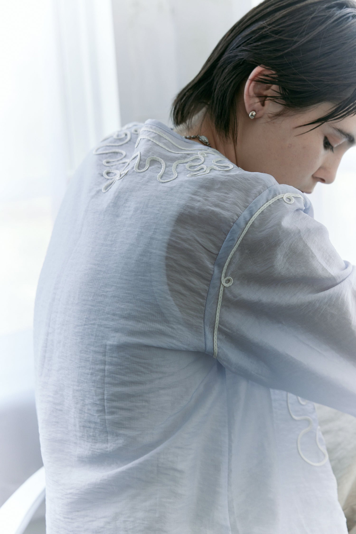 doux bleu テープ刺繍 シアージャケット DB-2617-038