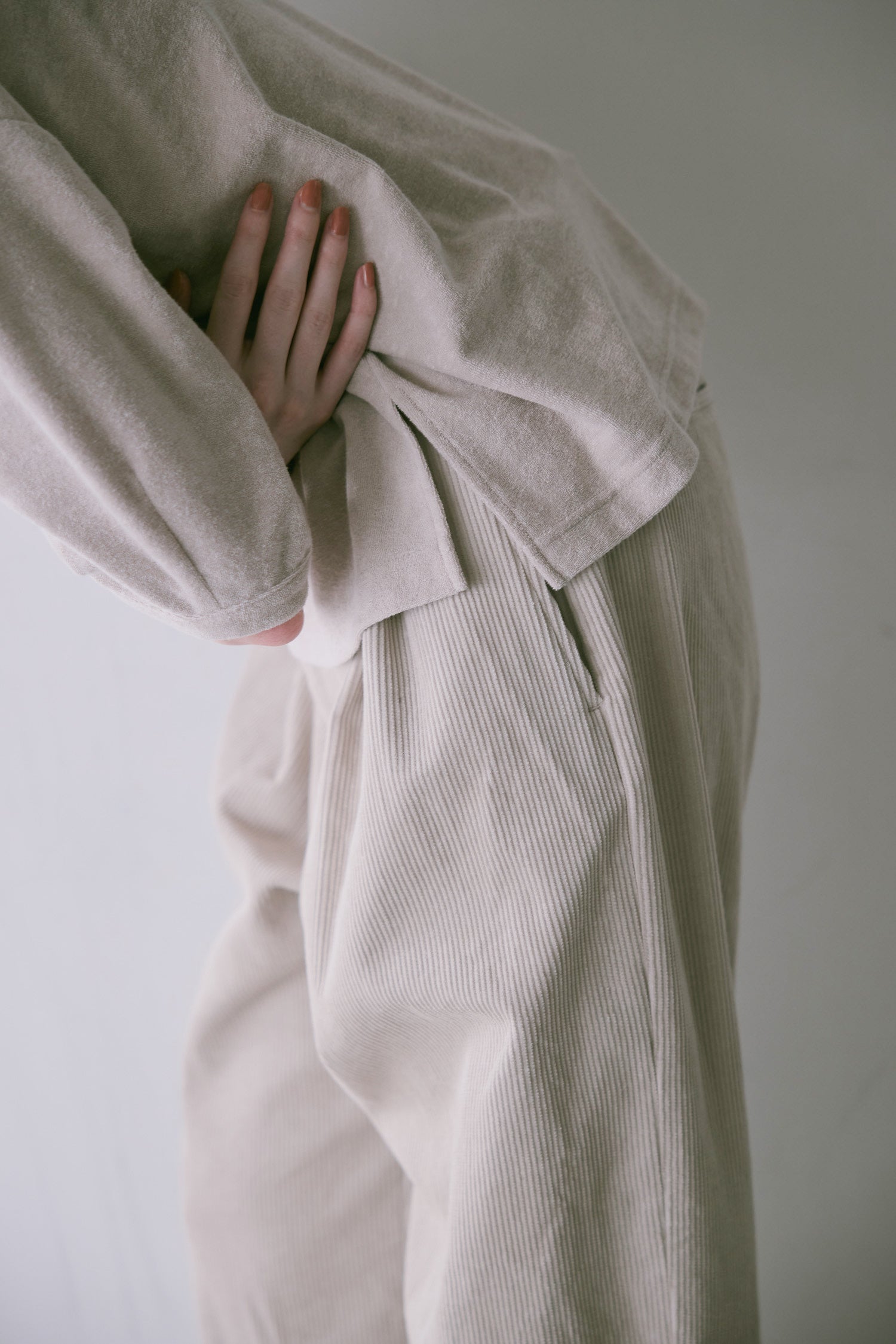 doux bleu パイル ハーフスリーブプルオーバー DB-2531-085