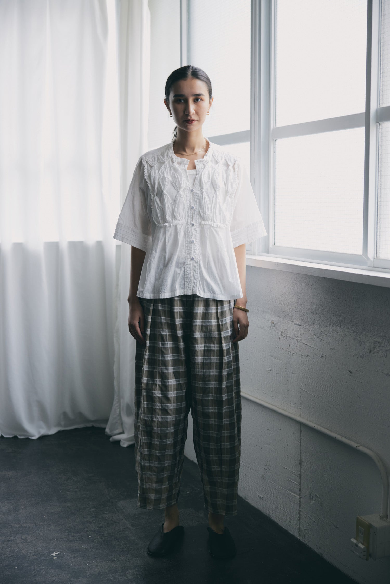 doux bleu RIBBON TIE ブラウス DB-2523-060