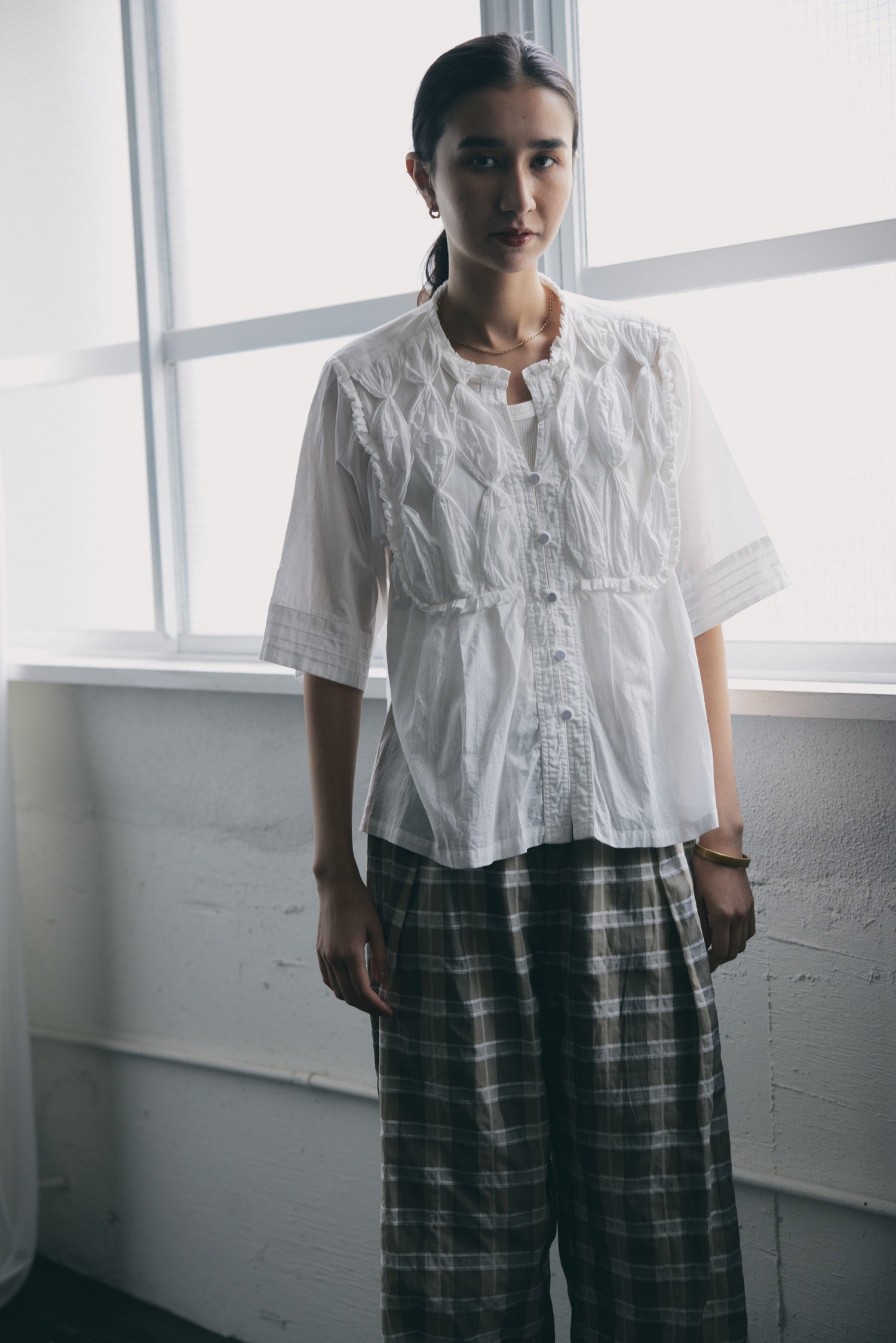 doux bleu RIBBON TIE ブラウス DB-2523-060
