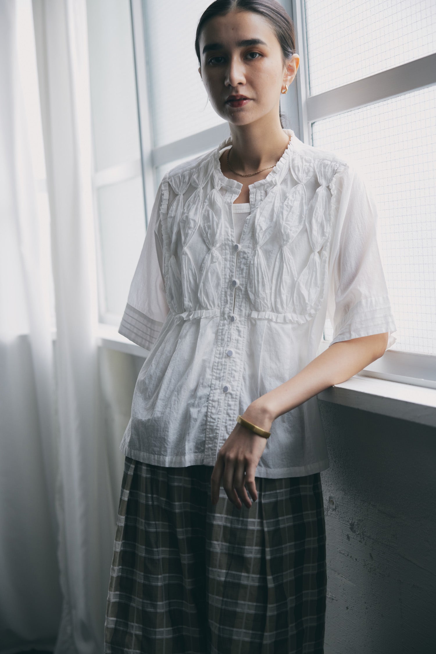 doux bleu RIBBON TIE ブラウス DB-2523-060
