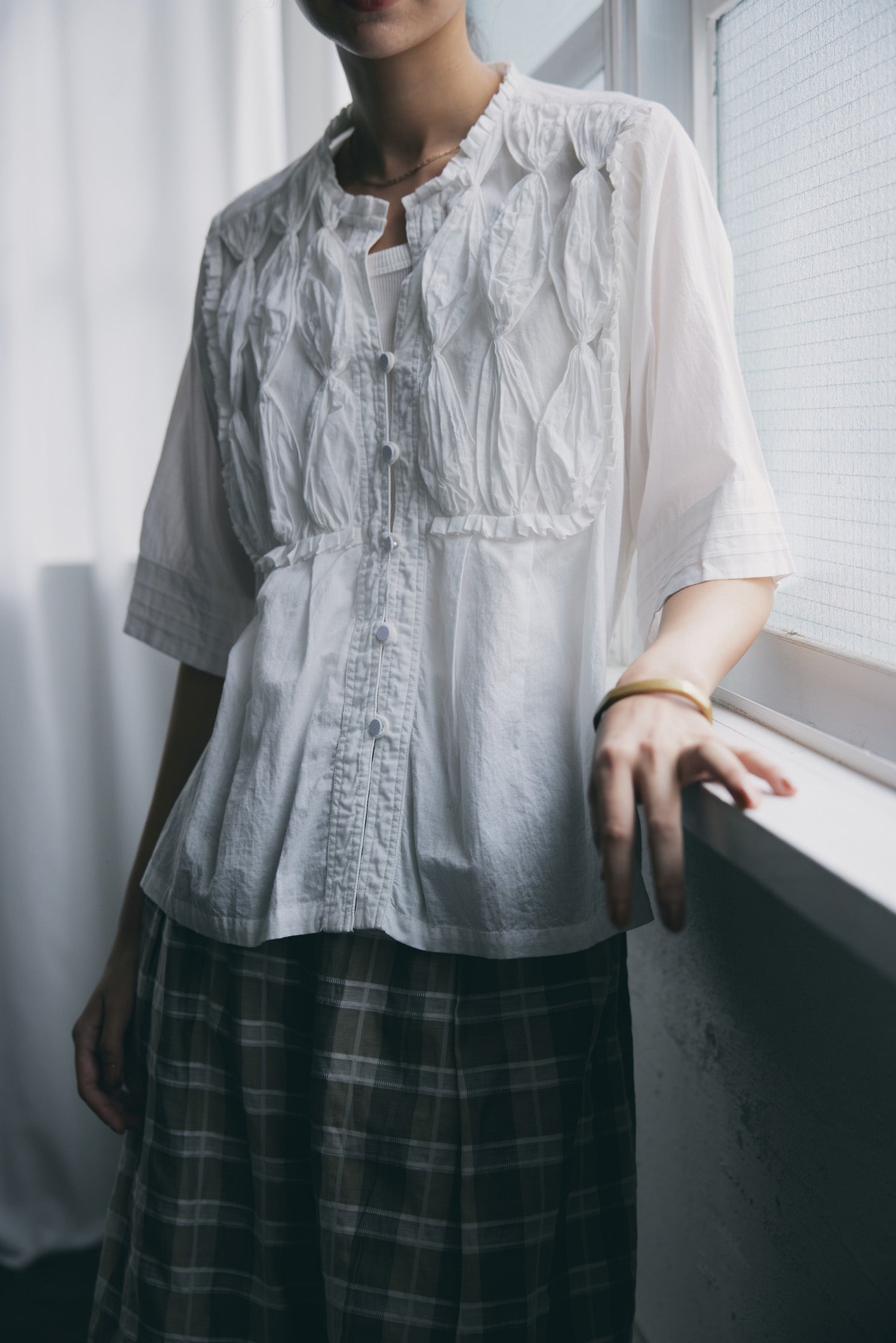 doux bleu RIBBON TIE ブラウス DB-2523-060