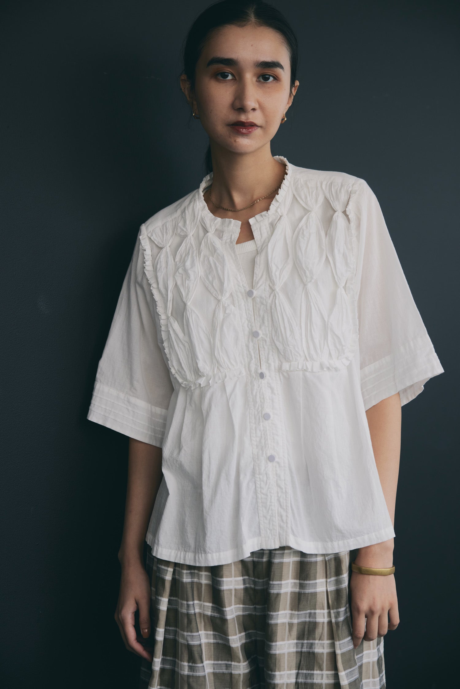 doux bleu RIBBON TIE ブラウス DB-2523-060