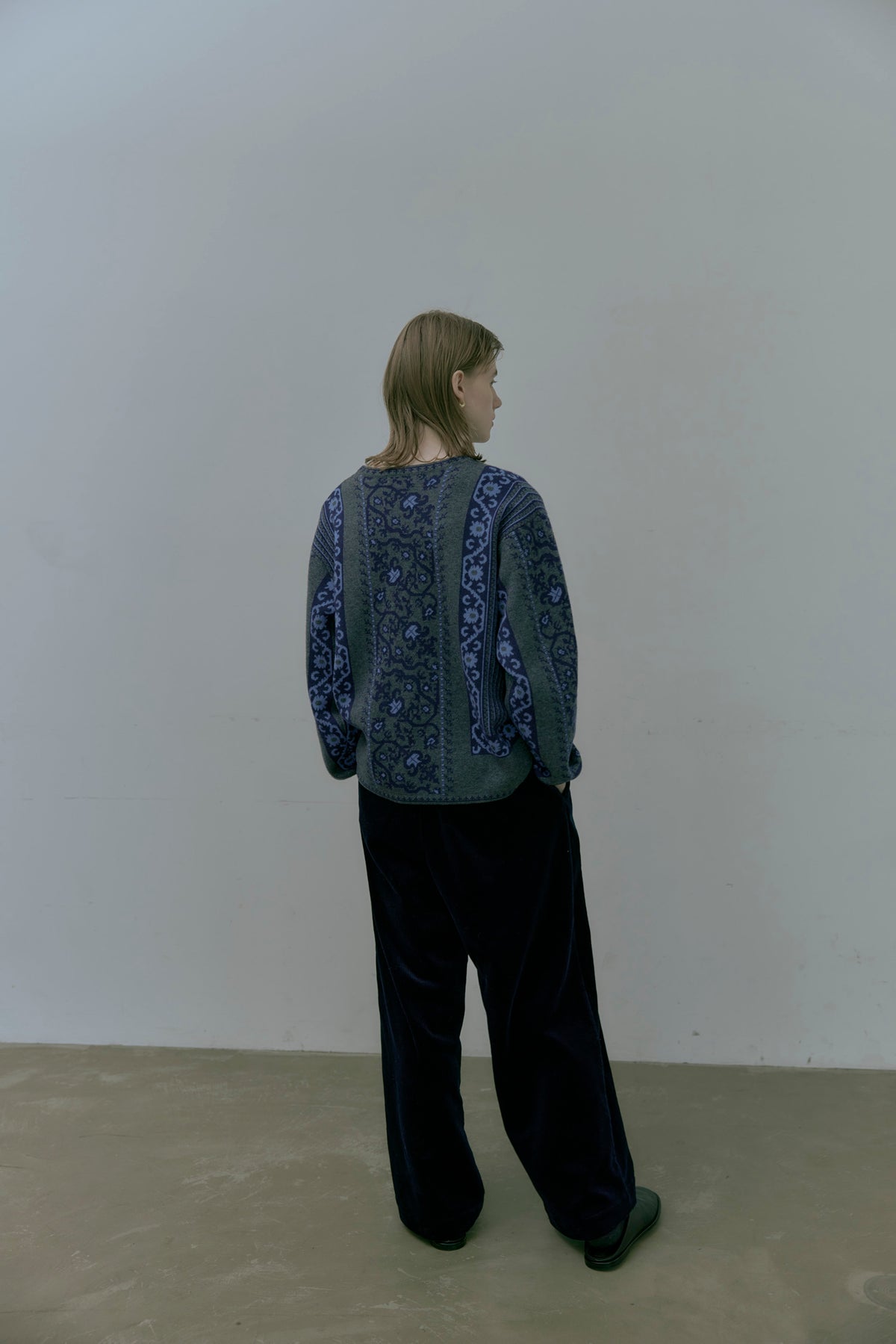 doux bleu ペルシャJQDニットプルオーバー DB-2652-042