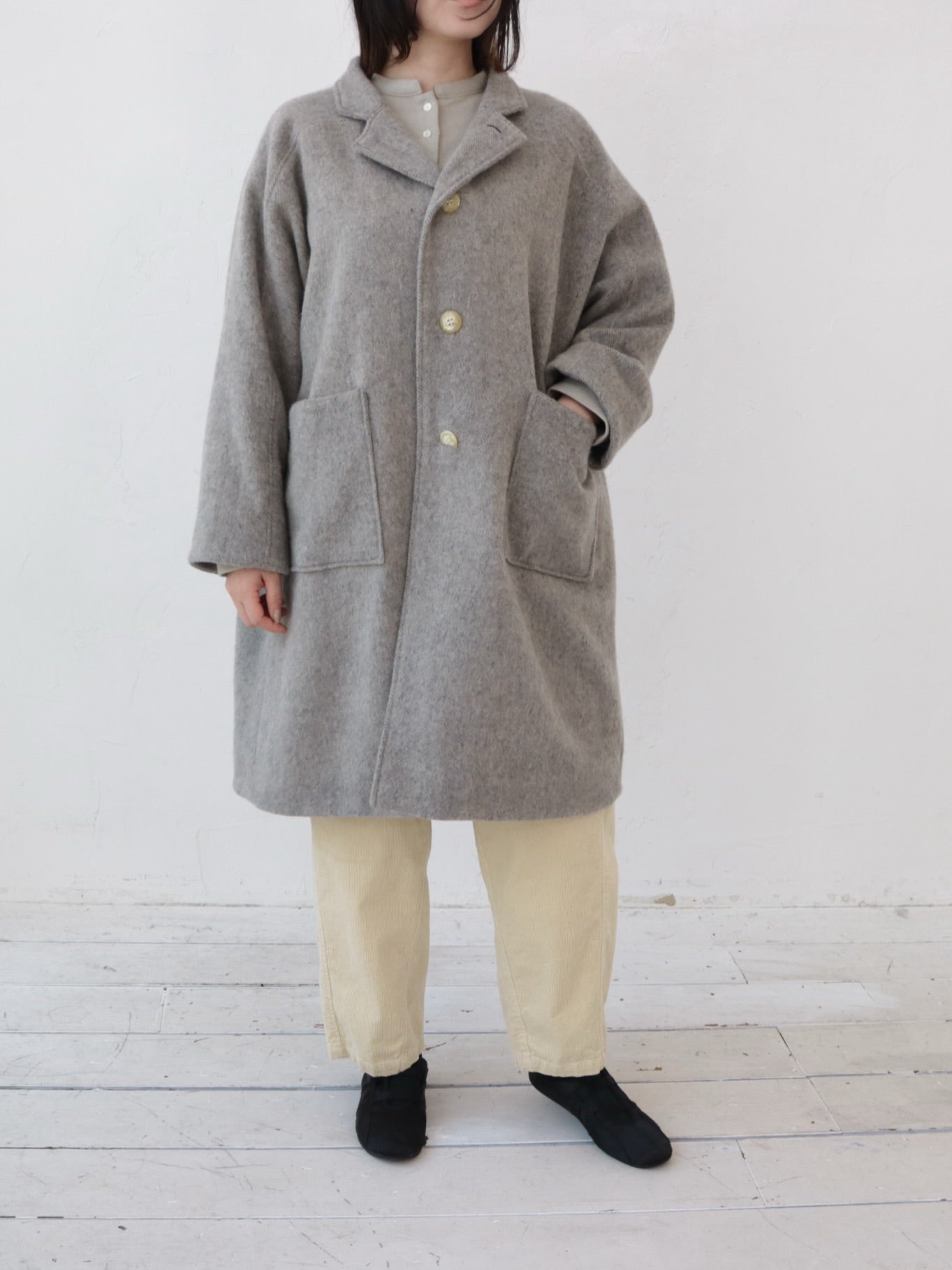 YARRA エコウールデザインスタンドコート YR-1557-275