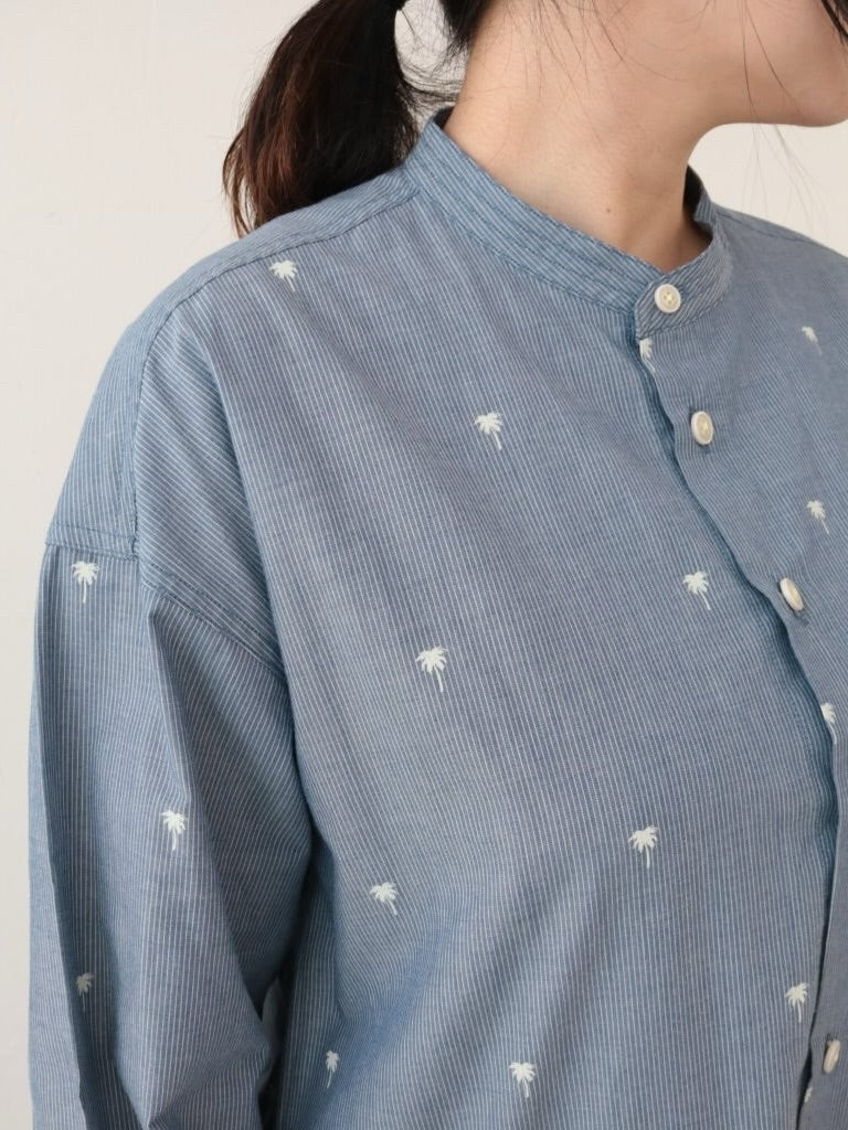 YARRA NEU SIDGRASインディゴライクワンピース NU-5614-413