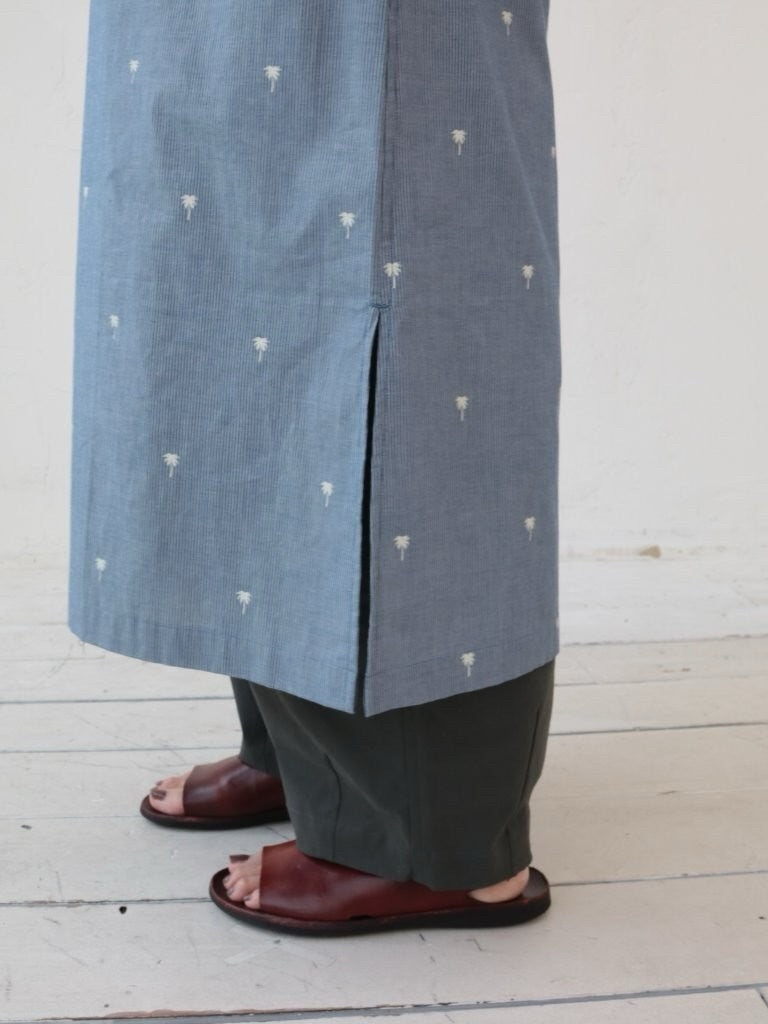 YARRA NEU SIDGRASインディゴライクワンピース NU-5614-413