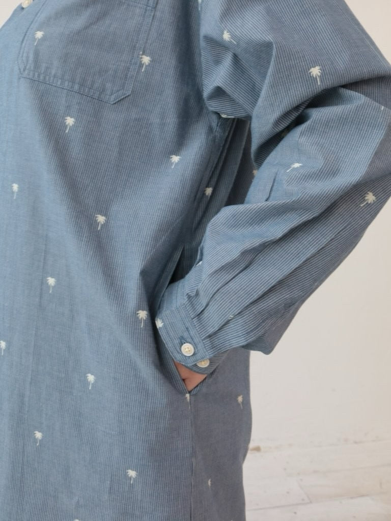 YARRA NEU SIDGRASインディゴライクワンピース NU-5614-413