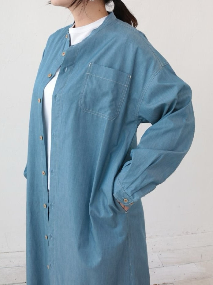 YARRA NEU SIDGRASインディゴライクワンピース NU-5614-413