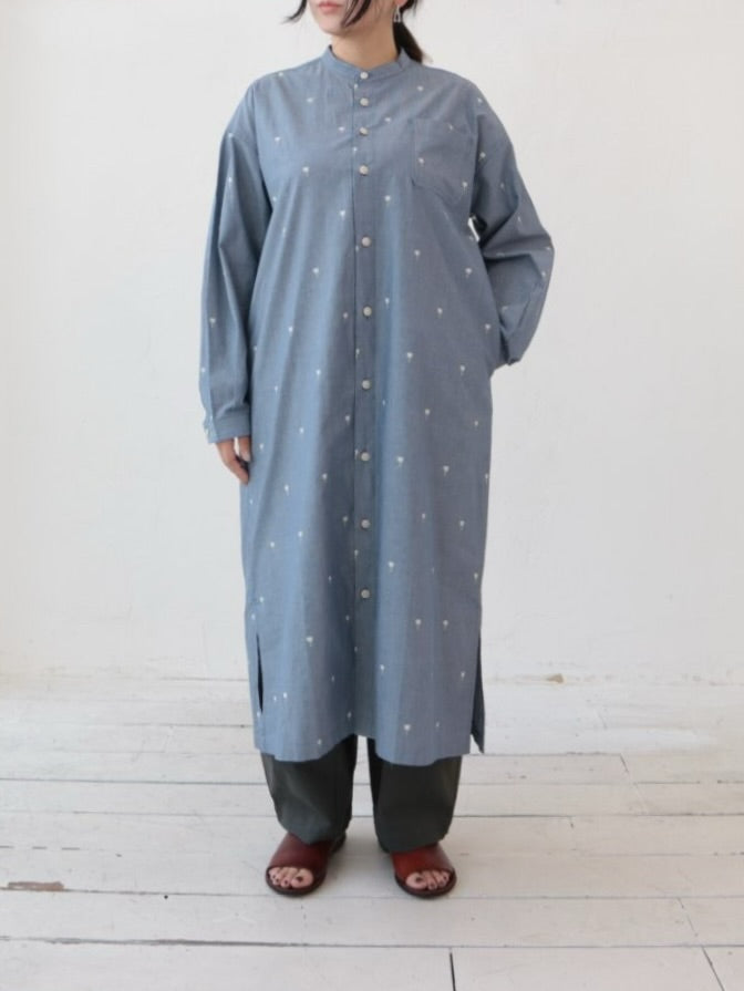 YARRA NEU SIDGRASインディゴライクワンピース NU-5614-413