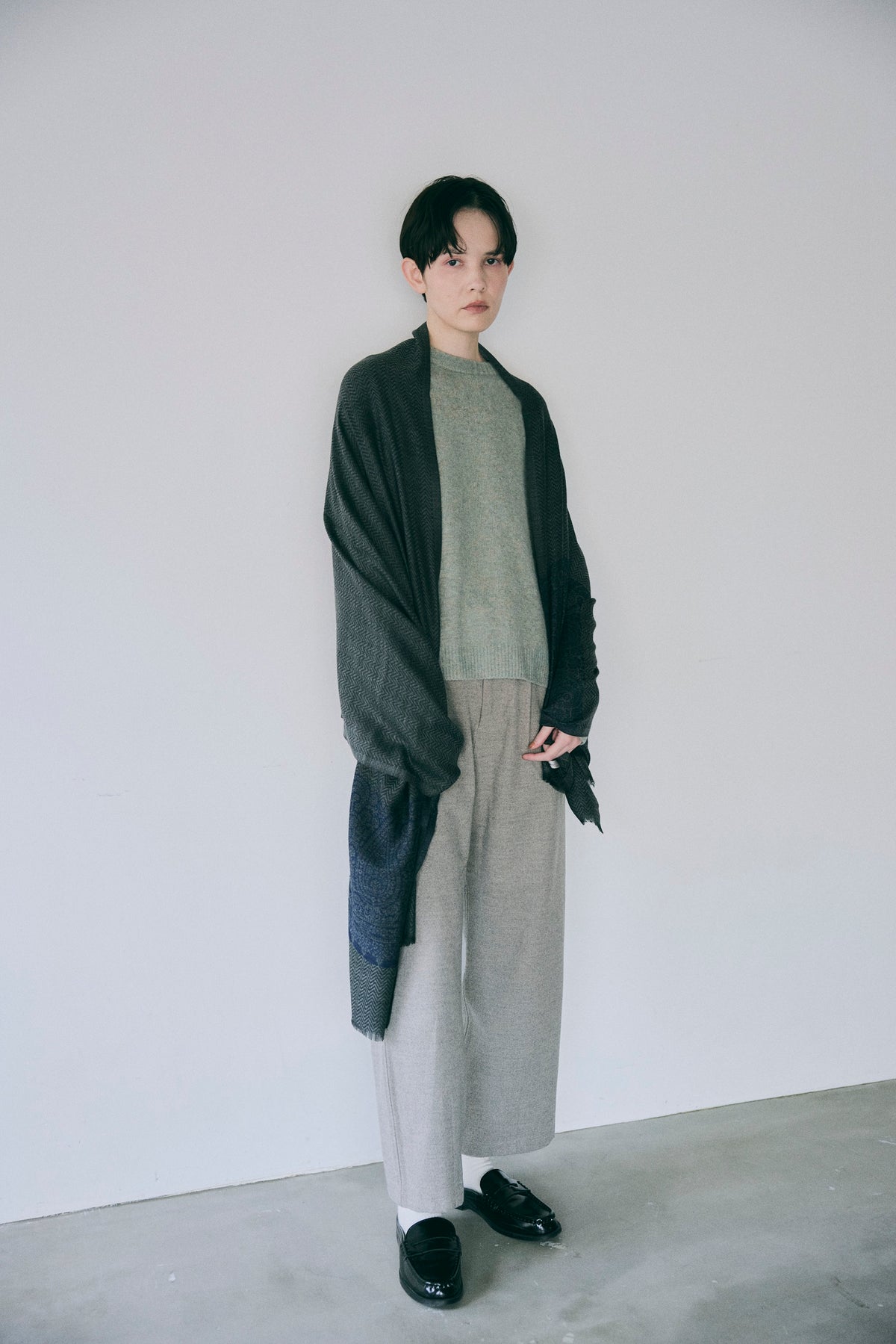 INDIA ウール×シルクストール