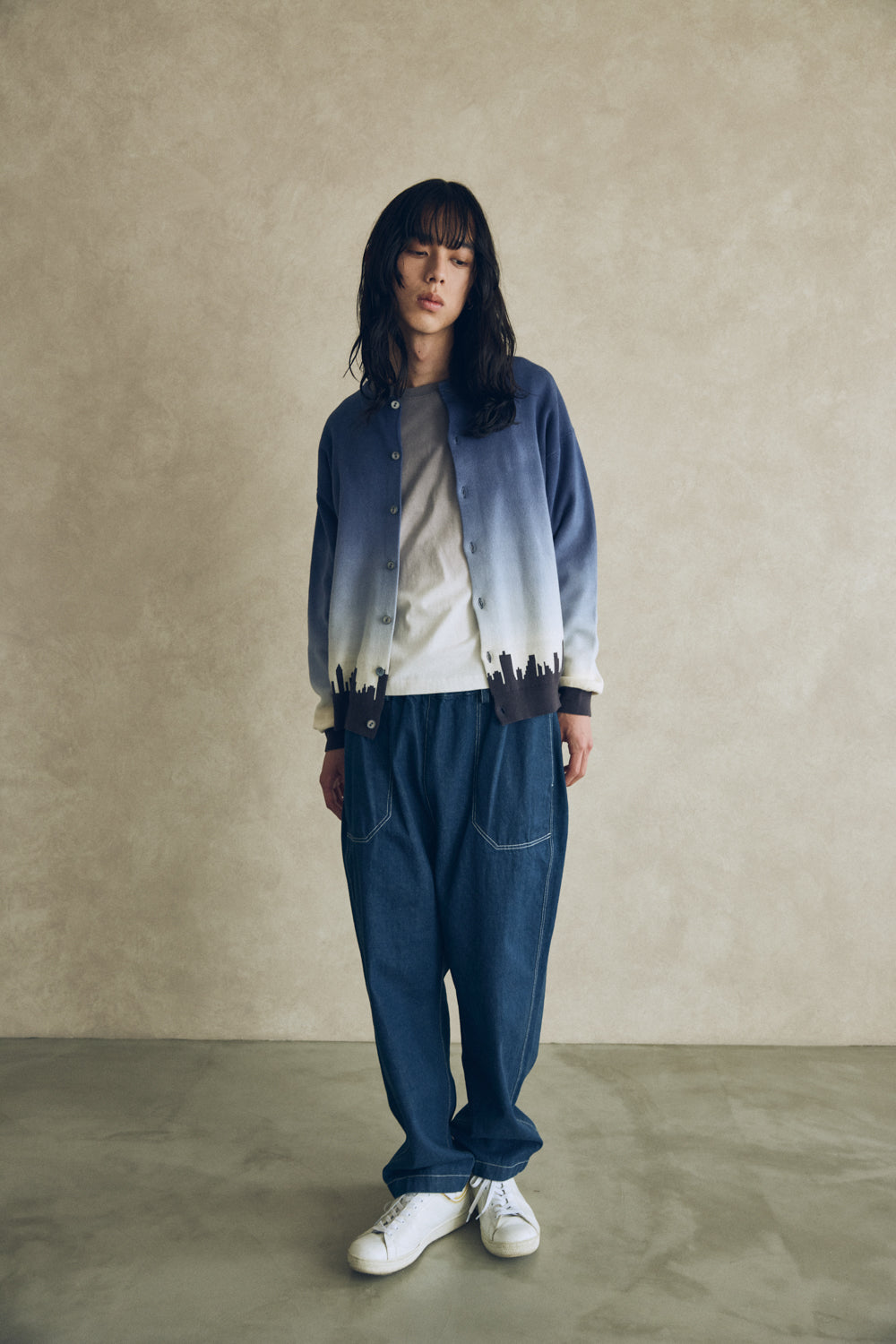 YARRA NEU YOIYAMIコットンニットカーディガン NU-5542-405