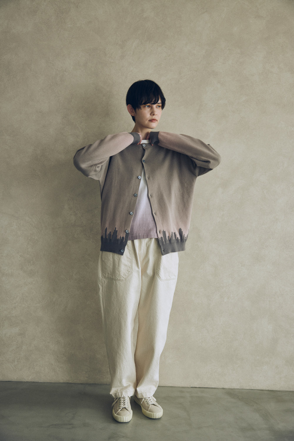 YARRA NEU YOIYAMIコットンニットカーディガン NU-5542-405