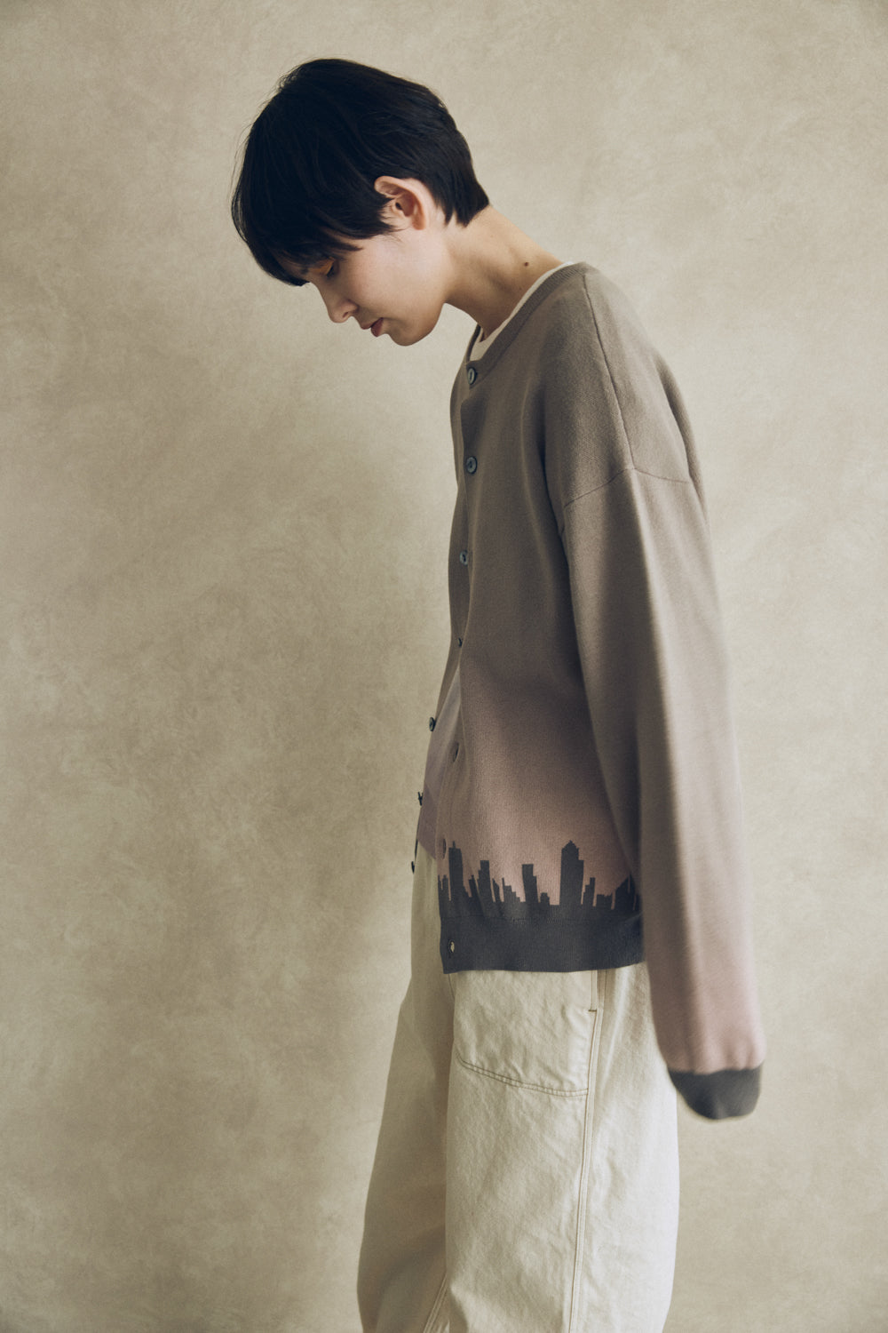 YARRA NEU YOIYAMIコットンニットカーディガン NU-5542-405