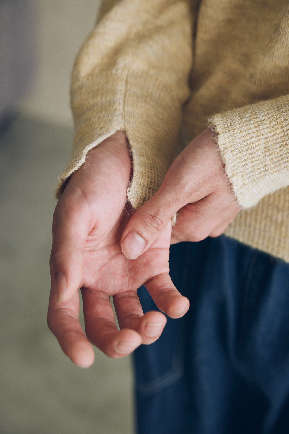 YARRA NEU ペルーアルパカニットプルオーバー NU-5542-406