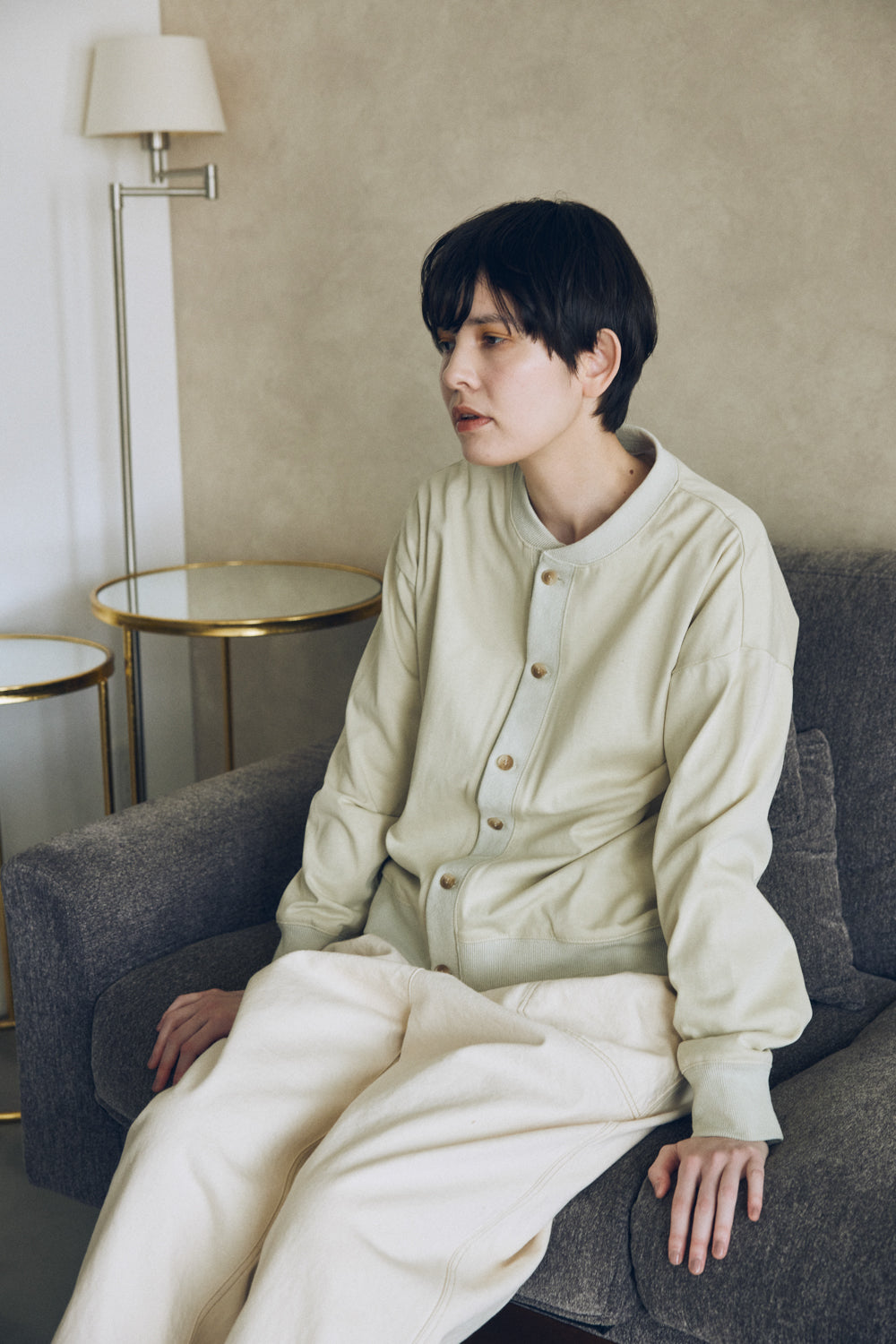 YARRA NEU コットンカットジャケットカーディガン NU-5541-404