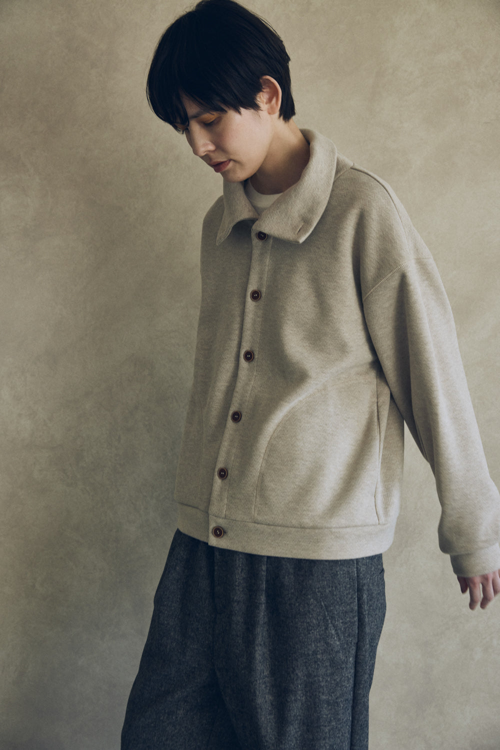 YARRA NEU W混釦ダウンカットブルゾン NU-5551-417