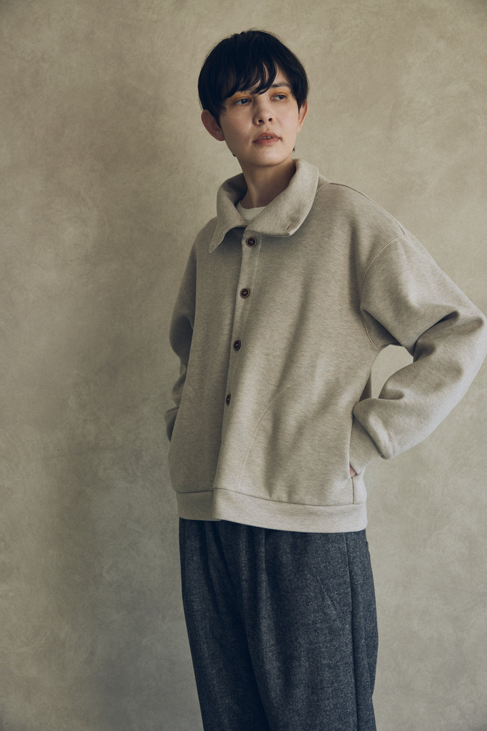 YARRA NEU W混釦ダウンカットブルゾン NU-5551-417