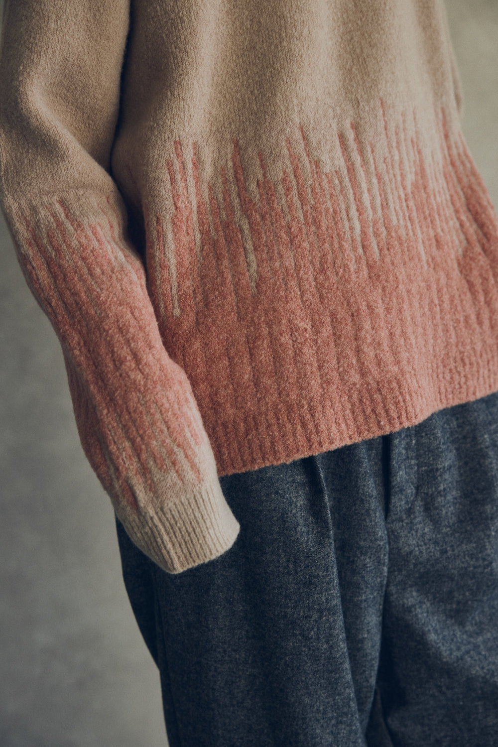 YARRA NEU コンビJQDニットプルオーバー NU-5552-421