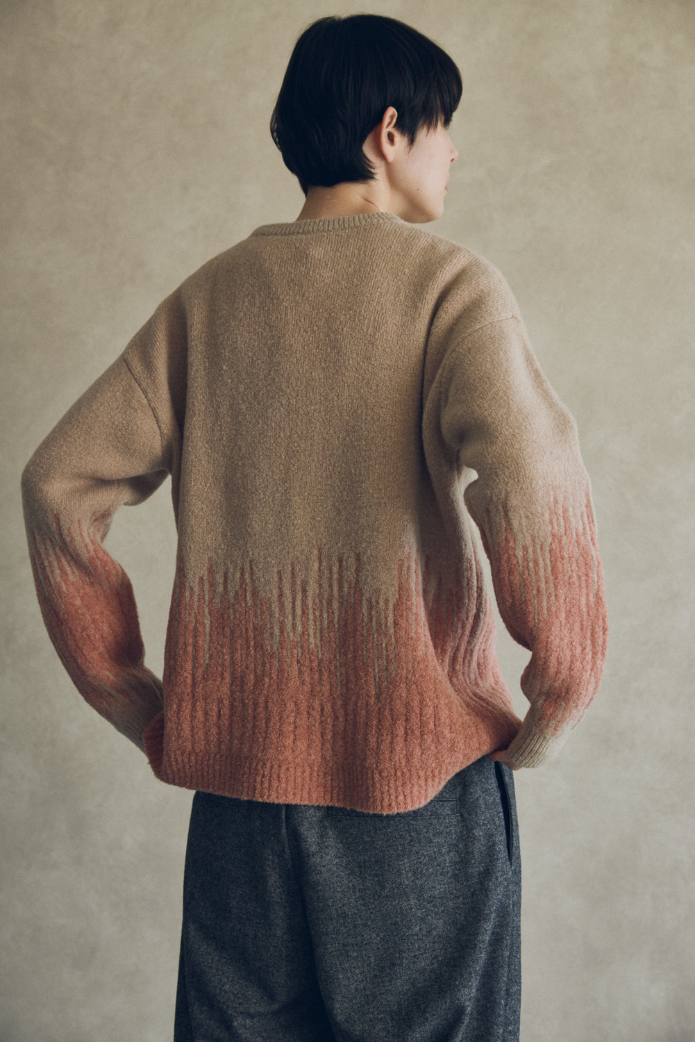 YARRA NEU コンビJQDニットプルオーバー NU-5552-421