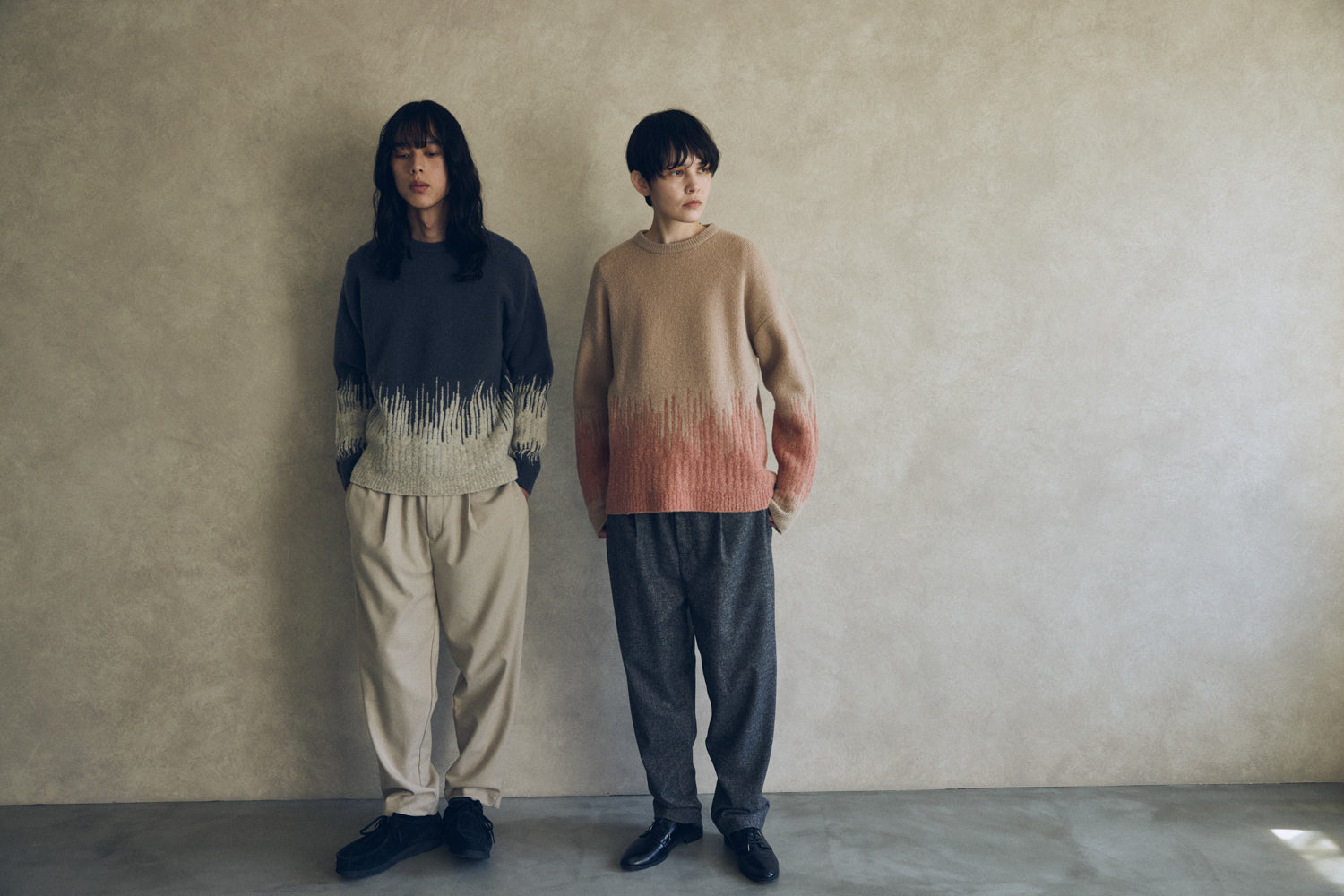 YARRA NEU コンビJQDニットプルオーバー NU-5552-421