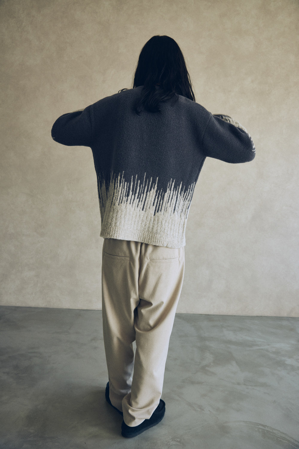 YARRA NEU コンビJQDニットプルオーバー NU-5552-421