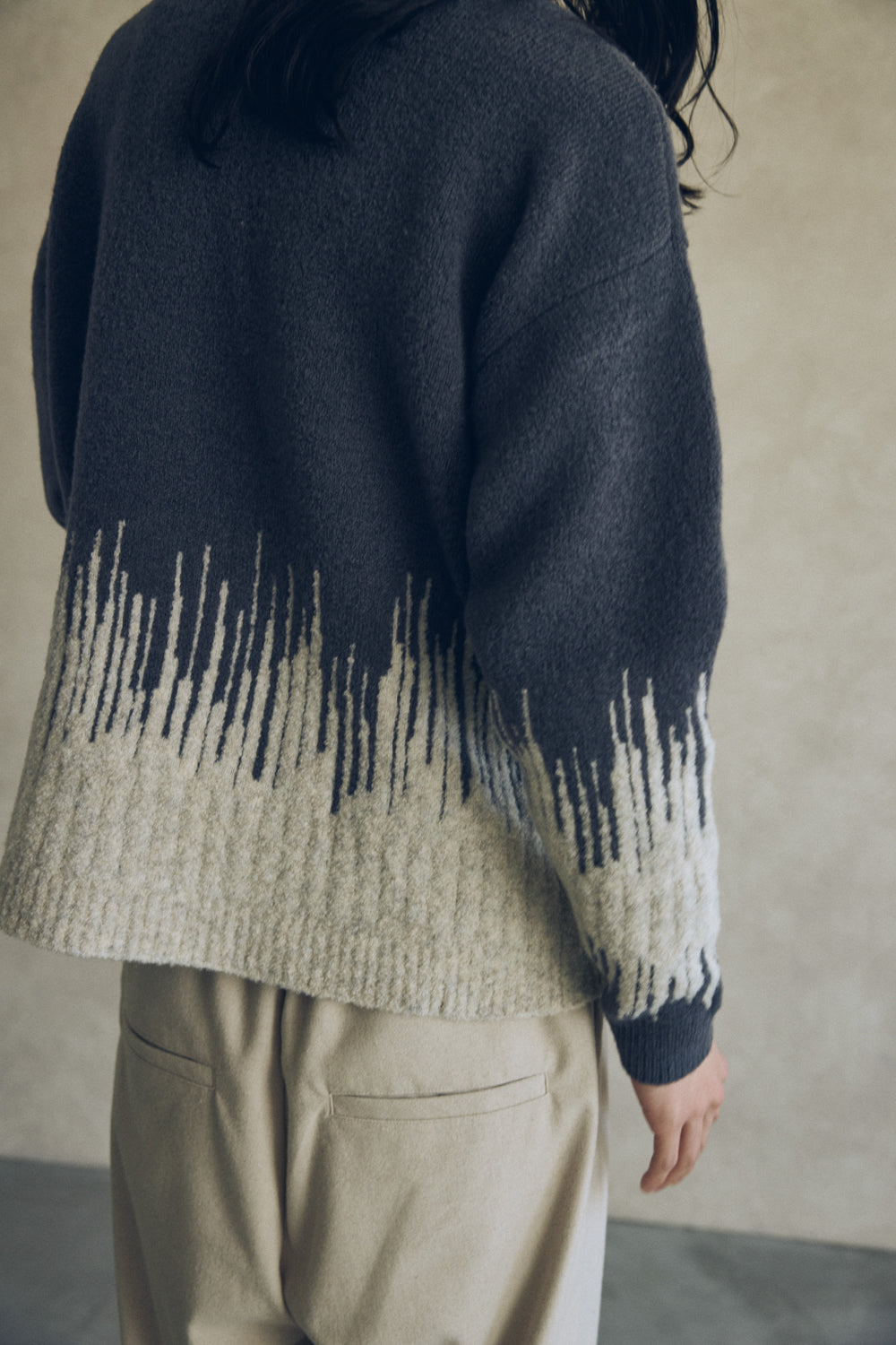 YARRA NEU コンビJQDニットプルオーバー NU-5552-421