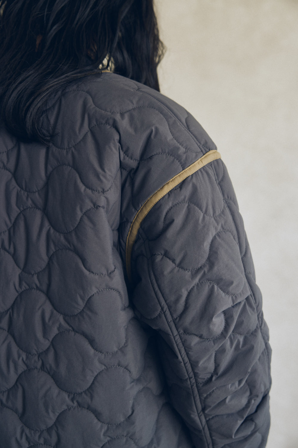 YARRA NEU sorona中綿配色キルティングジャンパー NU-5557-427