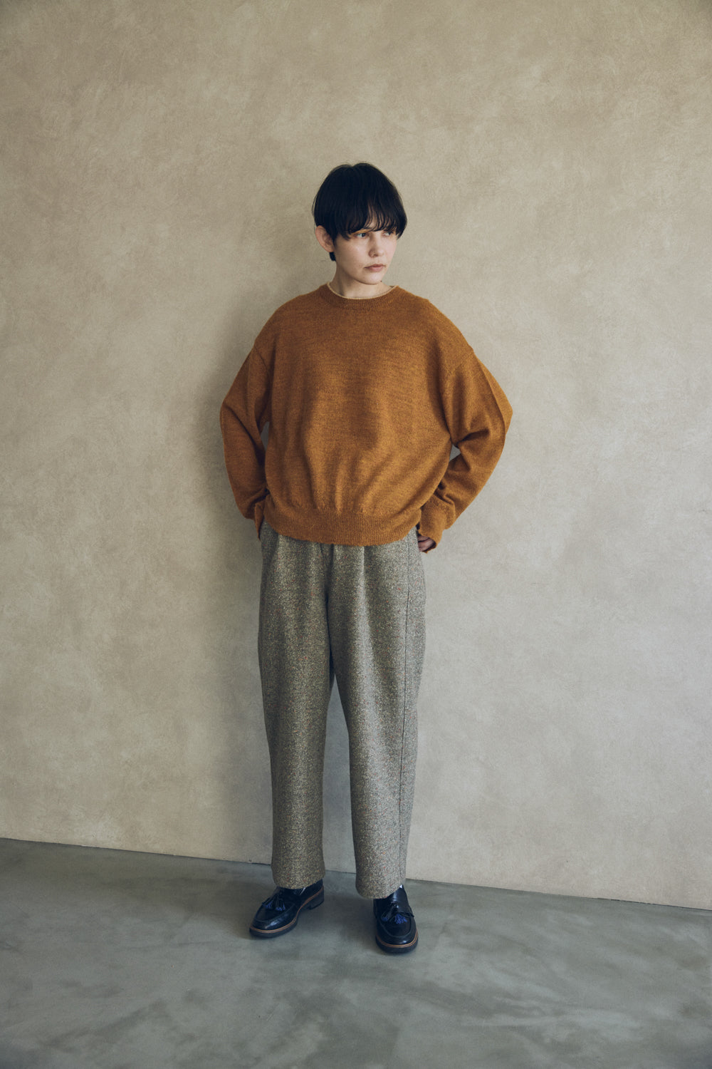 YARRA NEU ペルーアルパカニットプルオーバー NU-5542-406