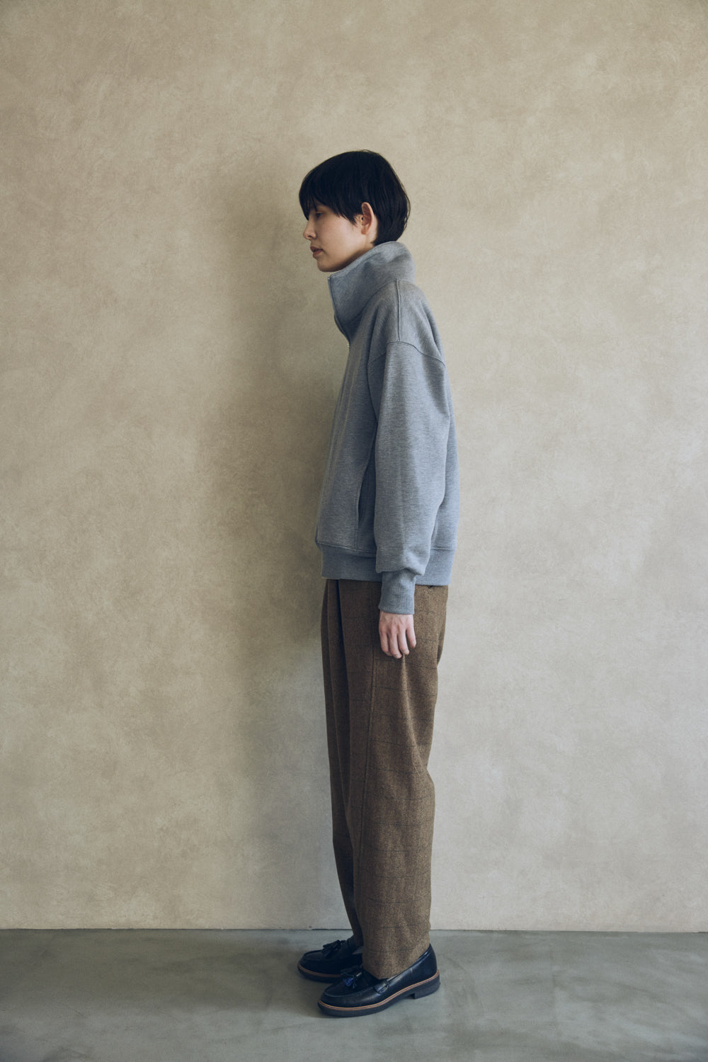 YARRA NEU ウォーム裏毛ハーフZIP NU-5551-415