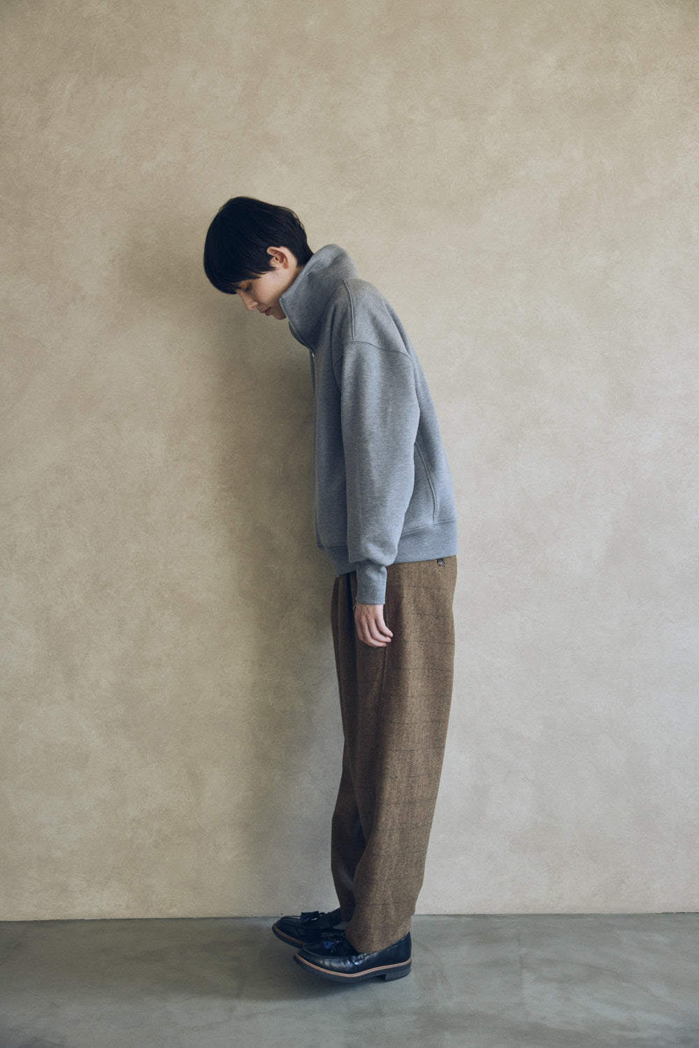 YARRA NEU ウォーム裏毛ハーフZIP NU-5551-415