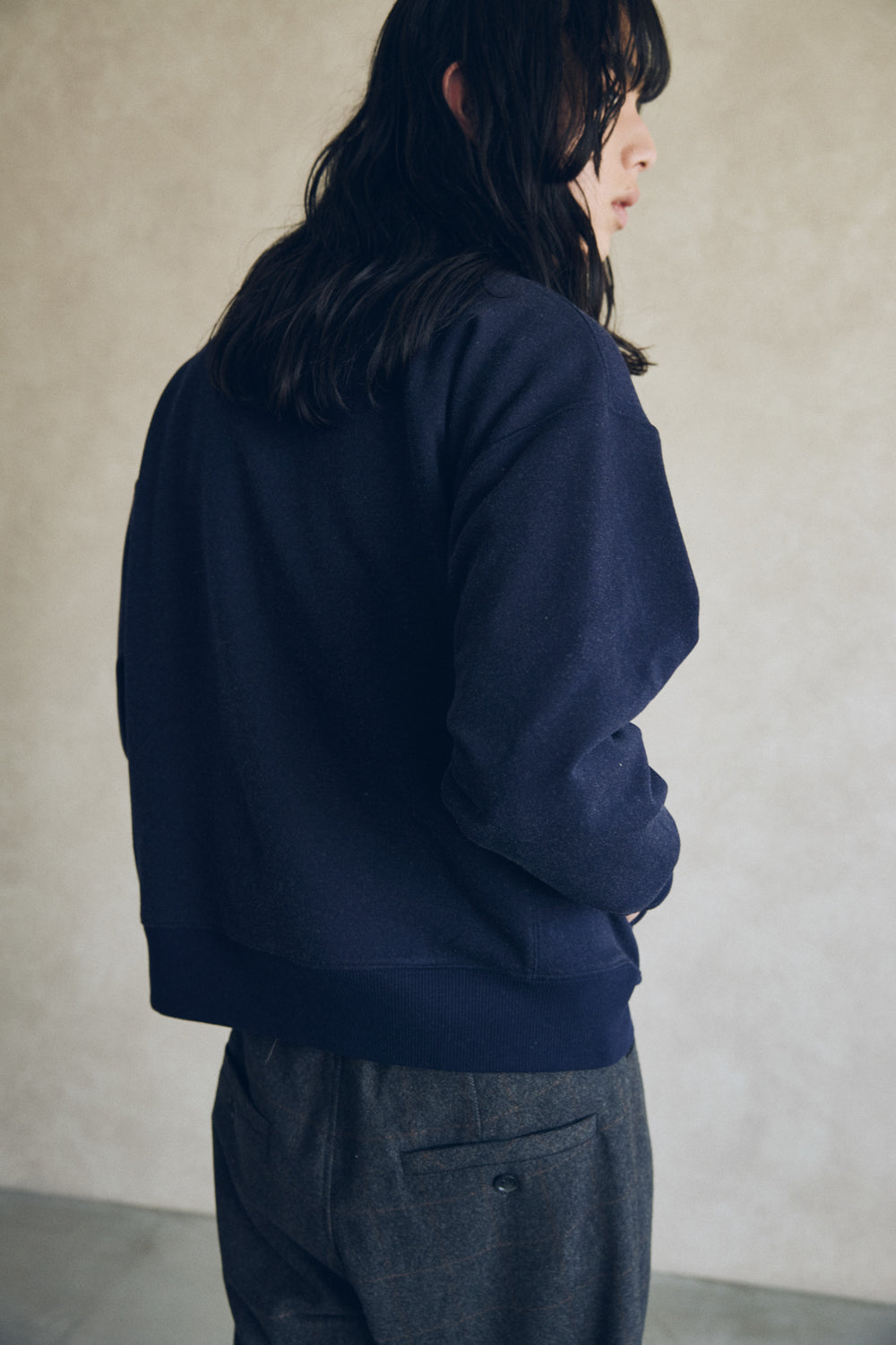 YARRA NEU ウォーム裏毛ハーフZIP NU-5551-415