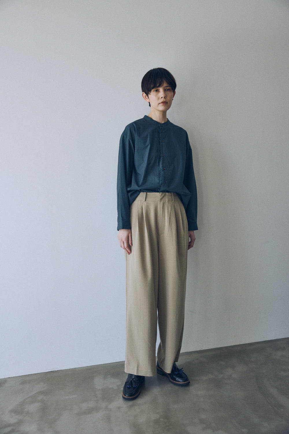 YARRA NEU オーガニックコットンダンプシャツ NU-5543-409