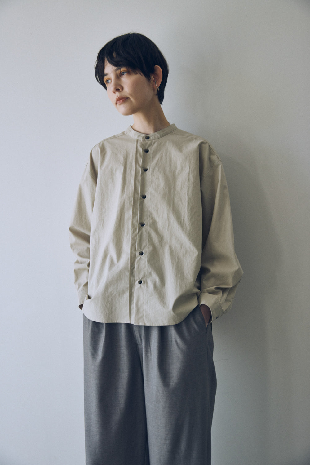 YARRA NEU オーガニックコットンダンプシャツ NU-5543-409