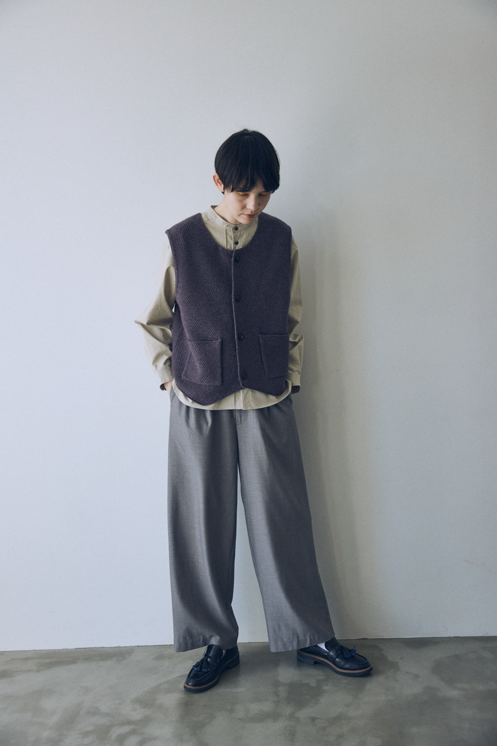 YARRA NEU オーガニックコットンダンプシャツ NU-5543-409
