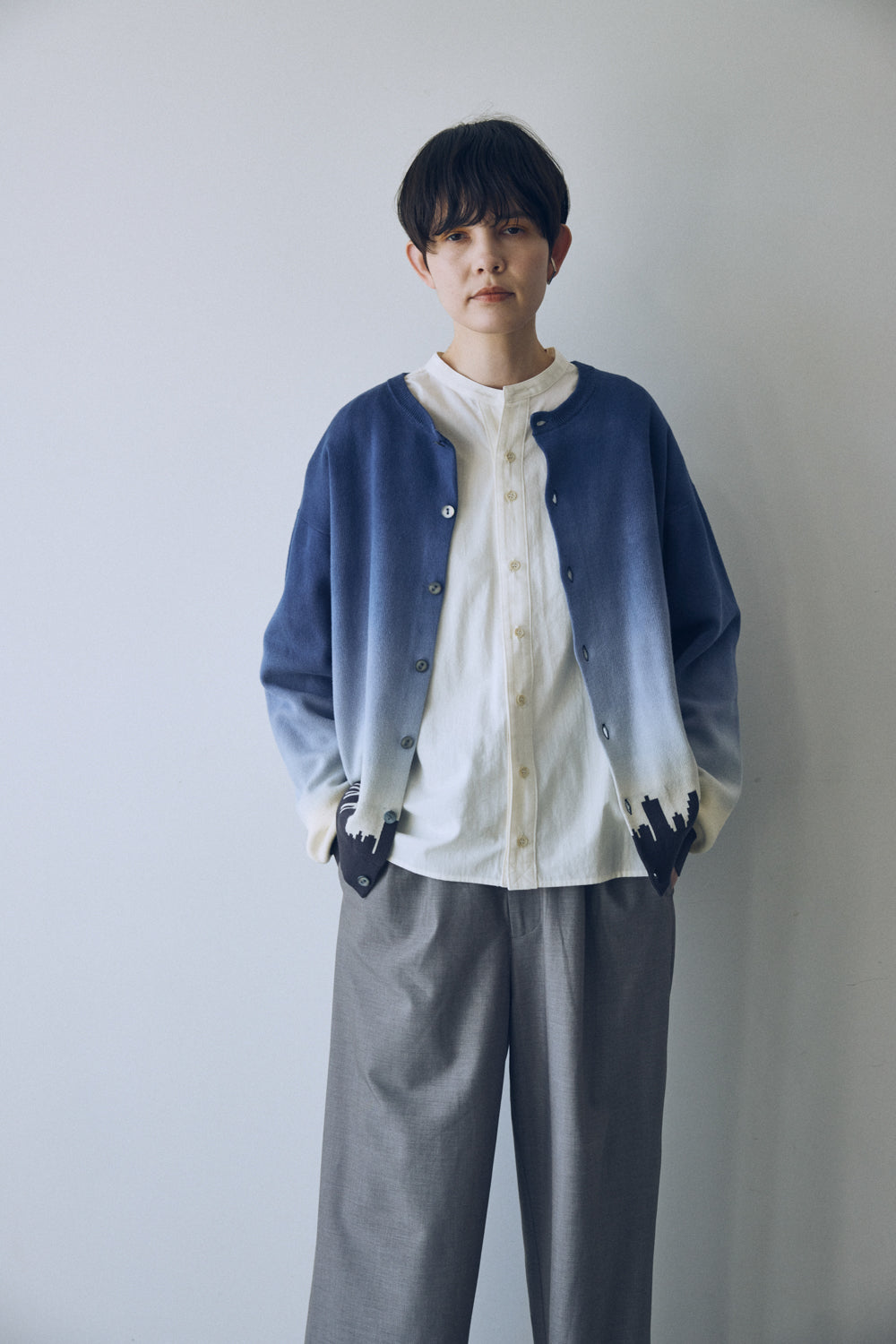 YARRA NEU YOIYAMIコットンニットカーディガン NU-5542-405