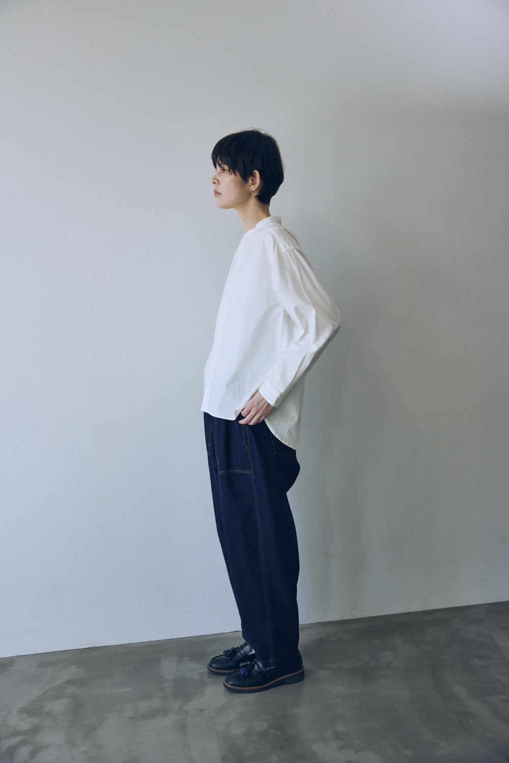 YARRA NEU オーガニックコットンダンプシャツ NU-5543-409