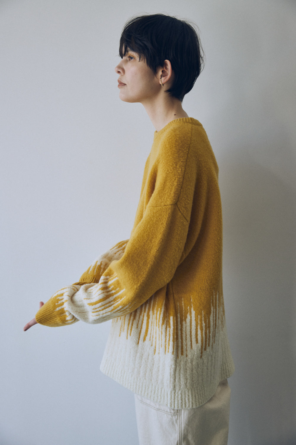 YARRA NEU コンビJQDニットプルオーバー NU-5552-421